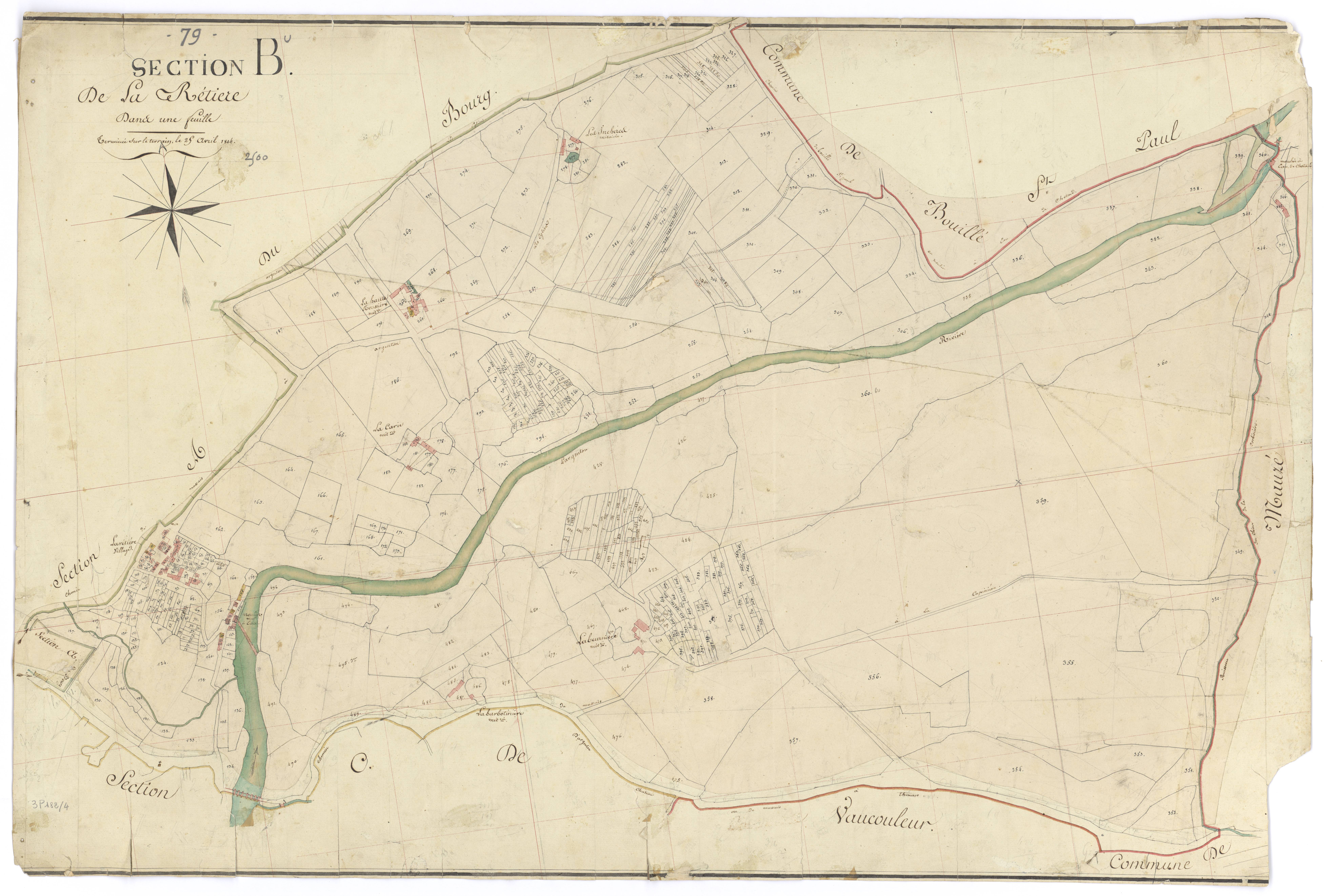 Massais - FRAD079_CADASTRE_NAPOLEONIEN Section B dite de la Rétière 