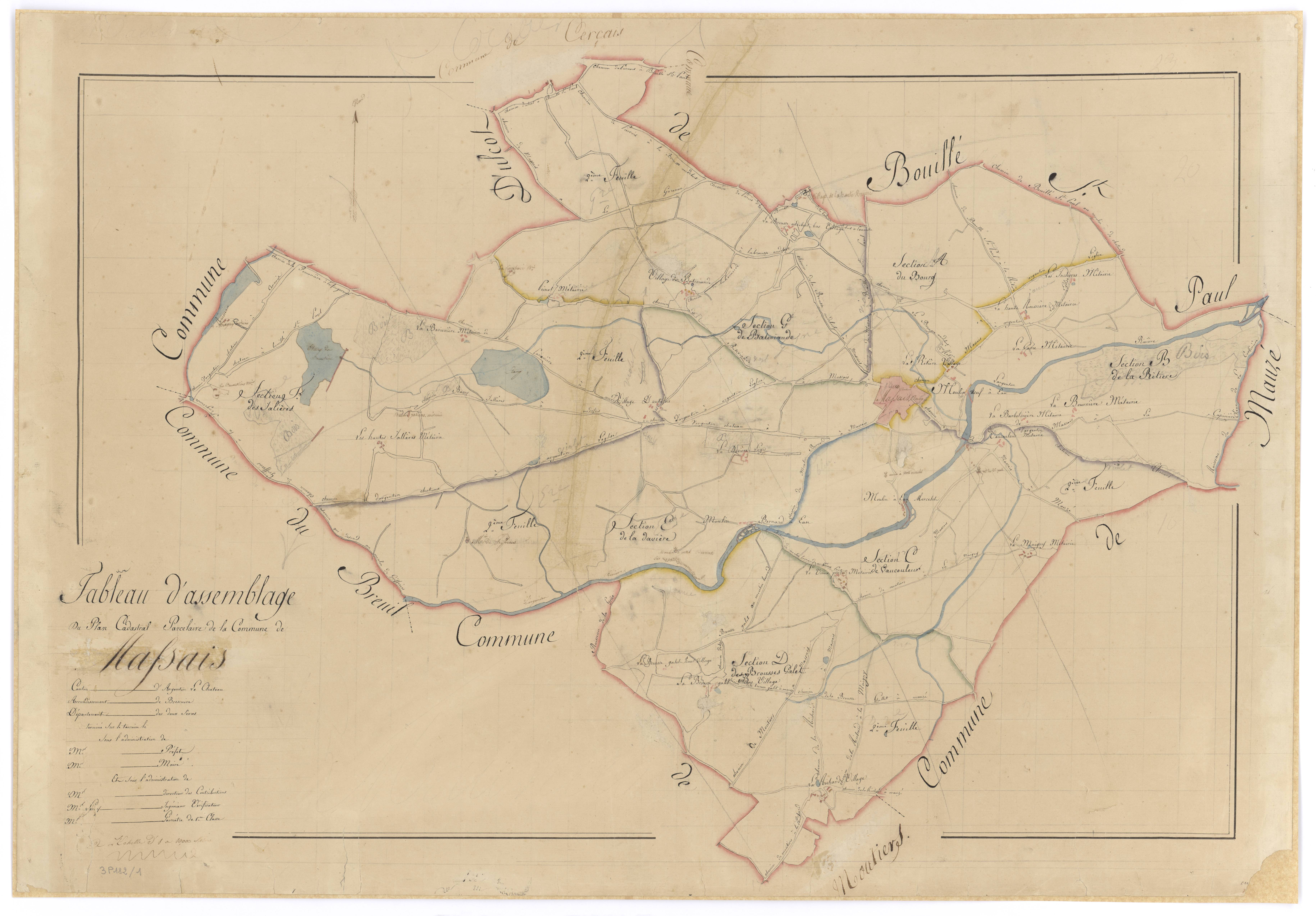 Massais - FRAD079_CADASTRE_NAPOLEONIEN Tableau d'assemblage 