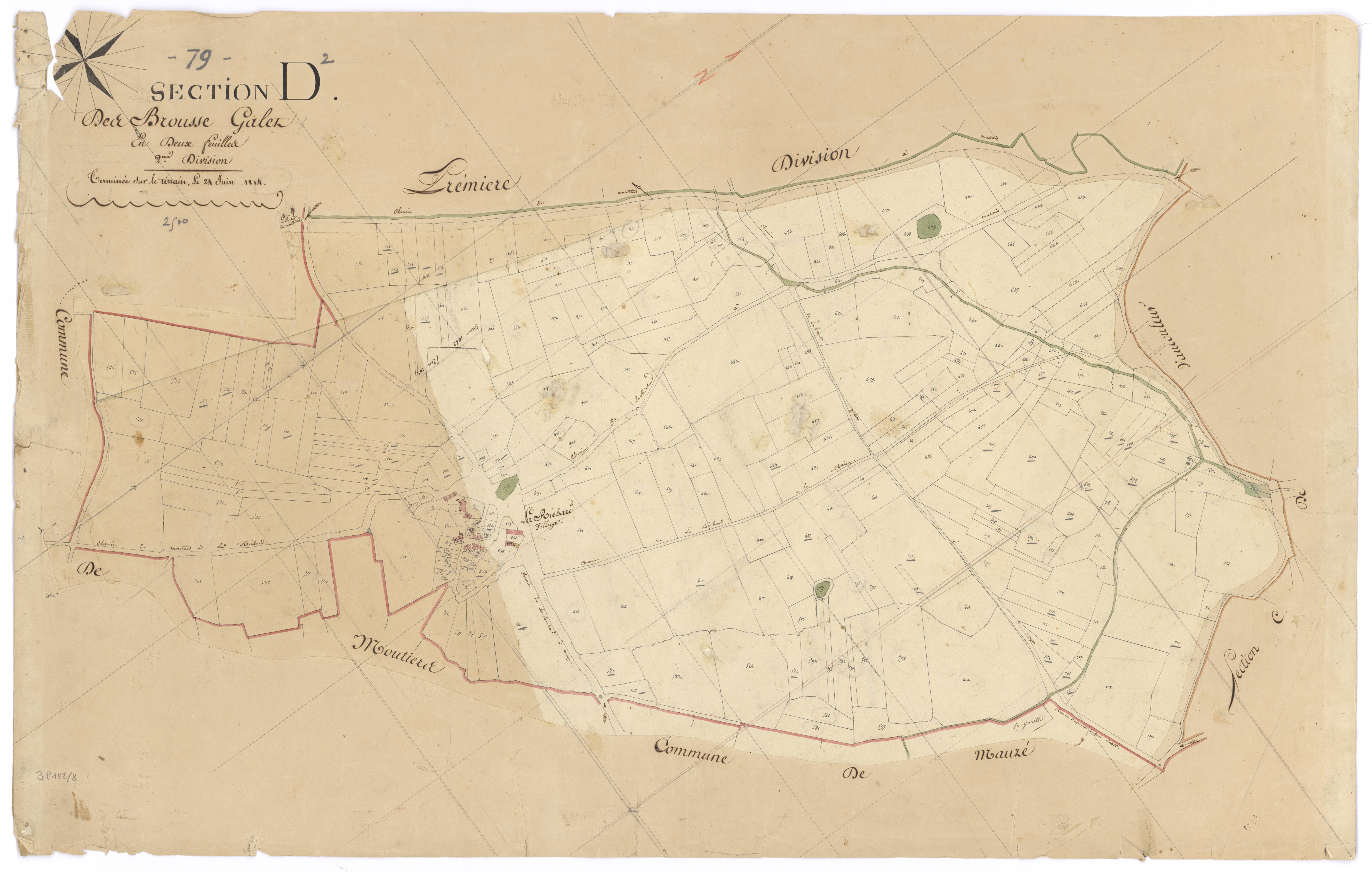 Massais - FRAD079_CADASTRE_NAPOLEONIEN Section D2 dite des Brousse Galet 