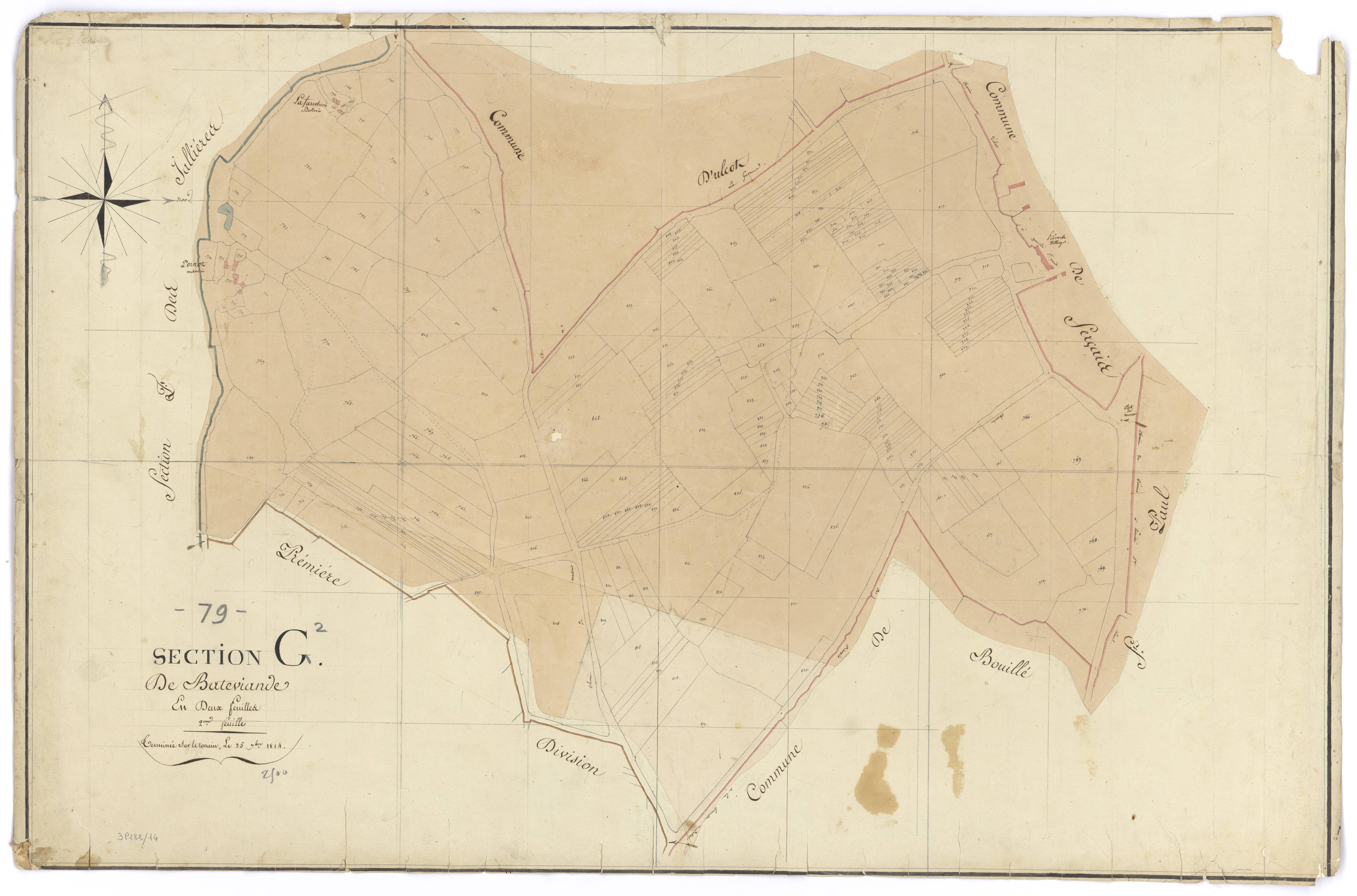 Massais - FRAD079_CADASTRE_NAPOLEONIEN Section G2 dite de la Bateviande