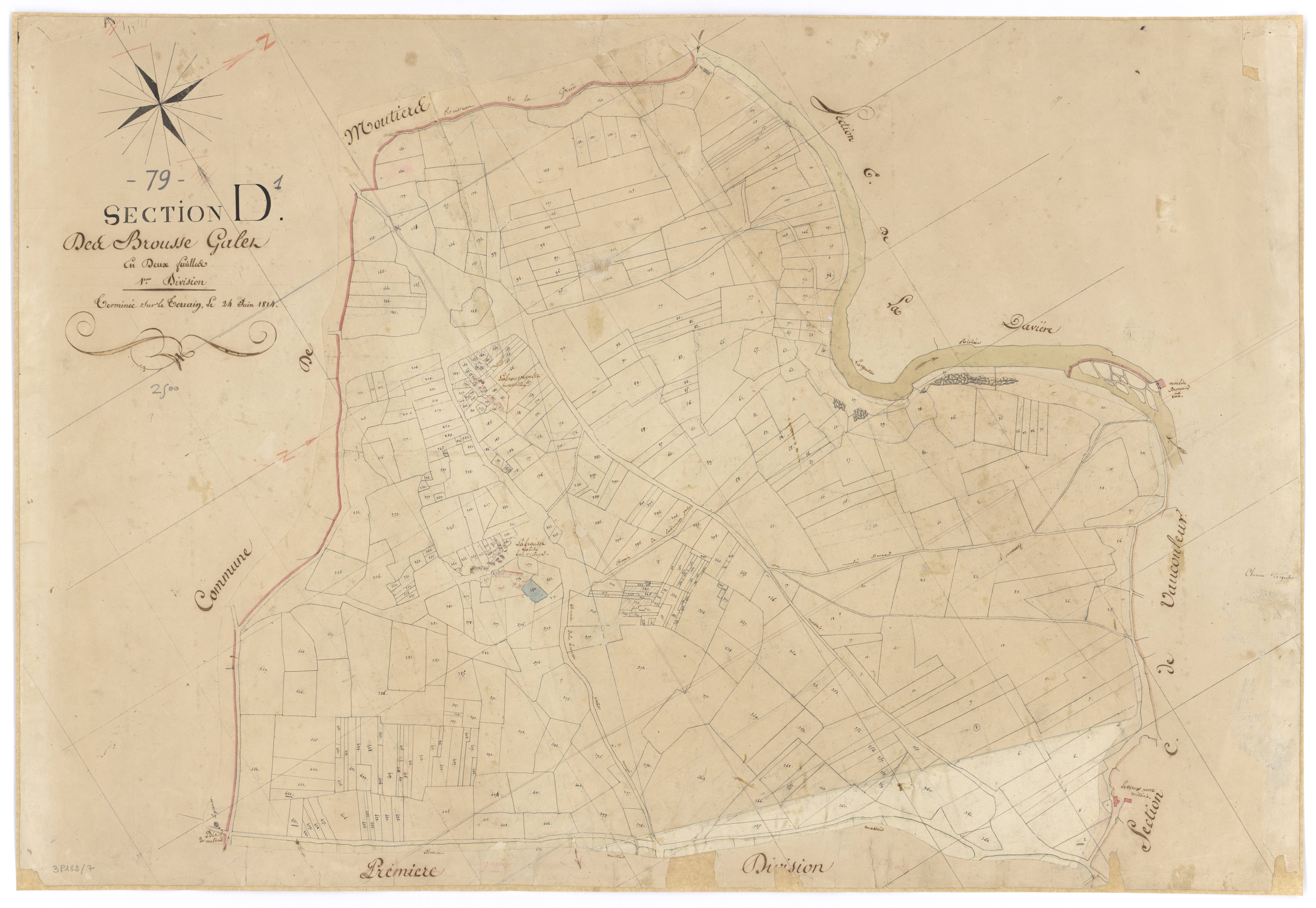 Massais - FRAD079_CADASTRE_NAPOLEONIEN Section D1 dite des Brousse Galet