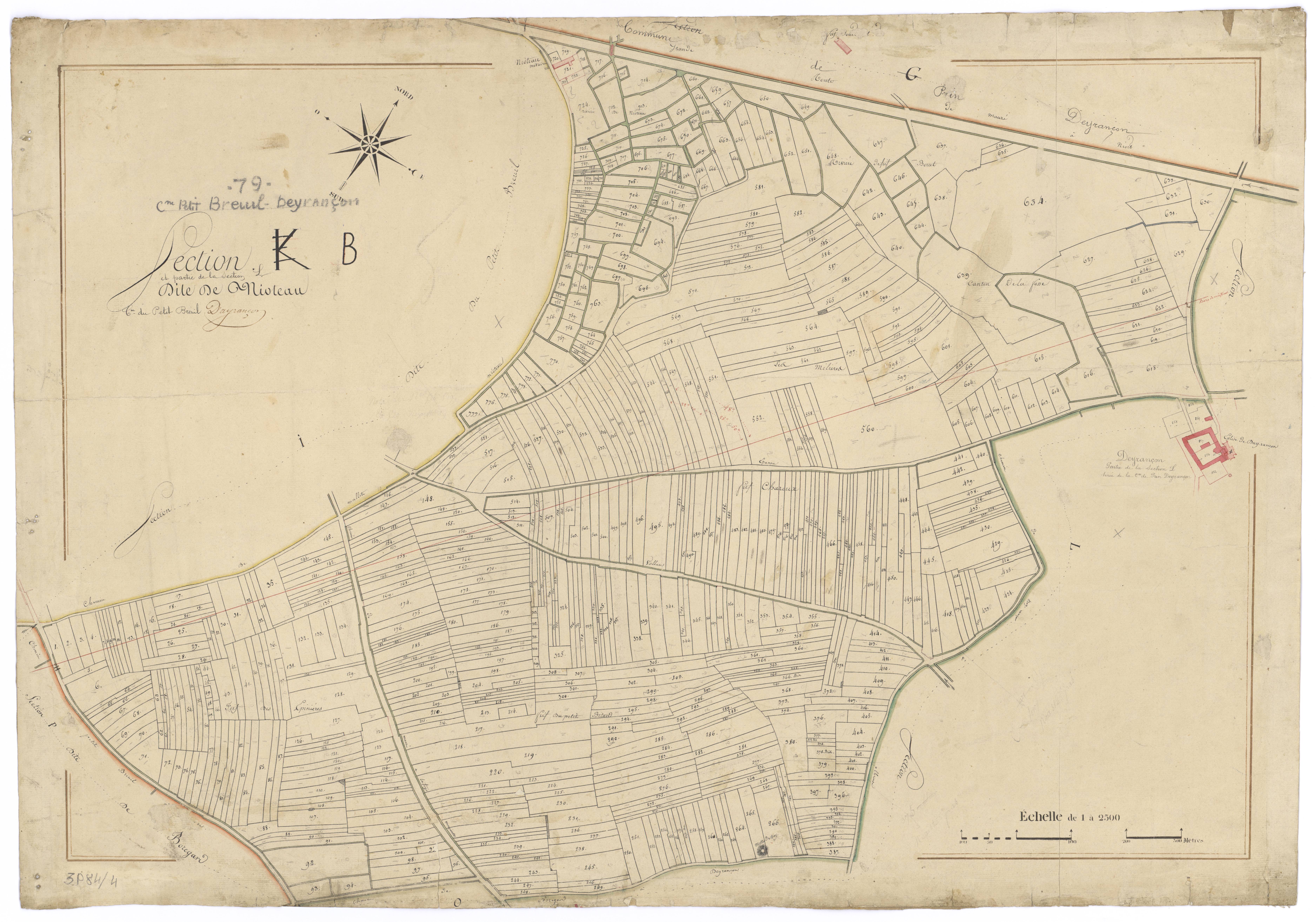 Mauzé-sur-le-Mignon - FRAD079_CADASTRE_NAPOLEONIEN Section B dite de Mioteau