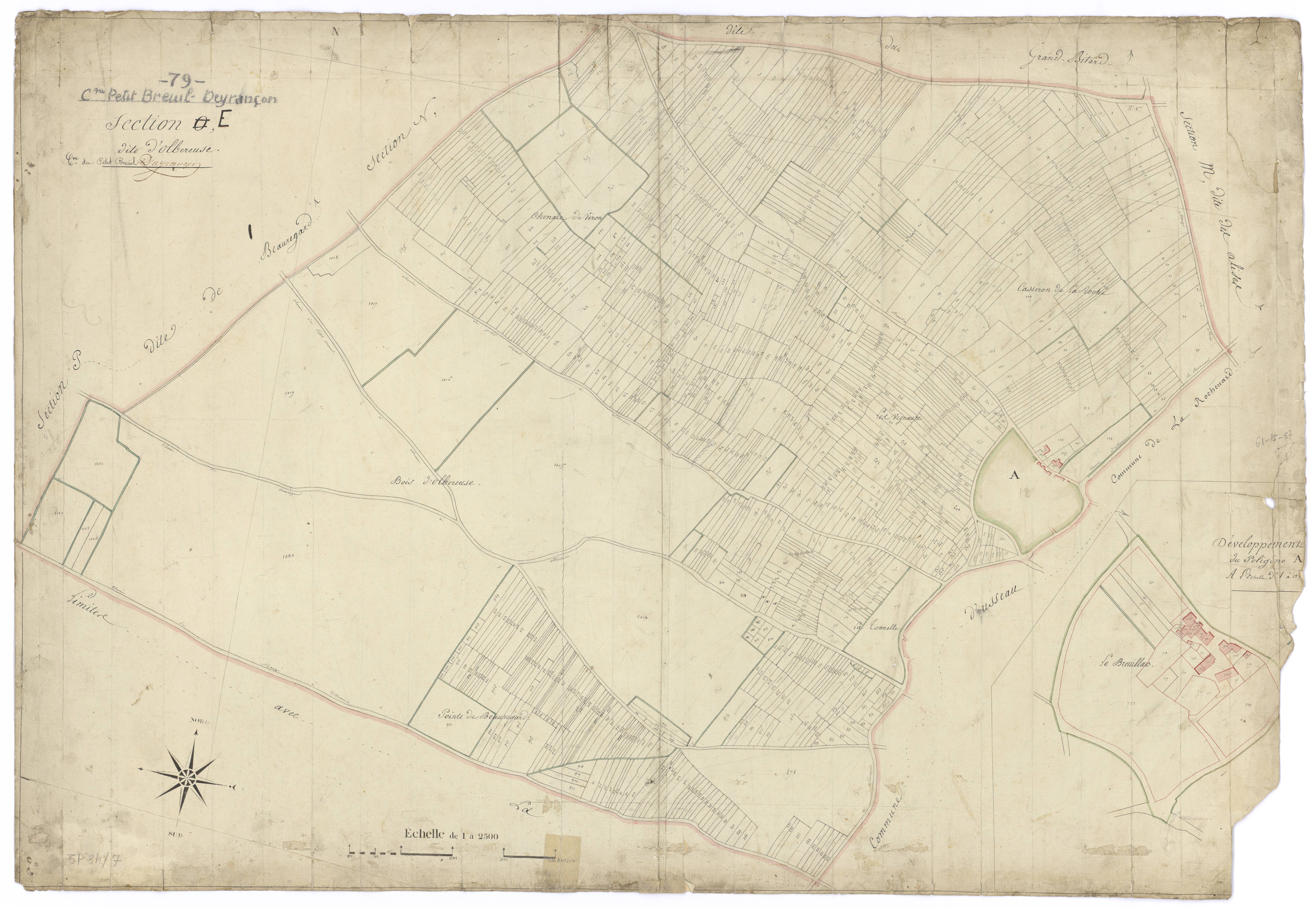 Mauzé-sur-le-Mignon - FRAD079_CADASTRE_NAPOLEONIEN Section E dite d'Olbereuse