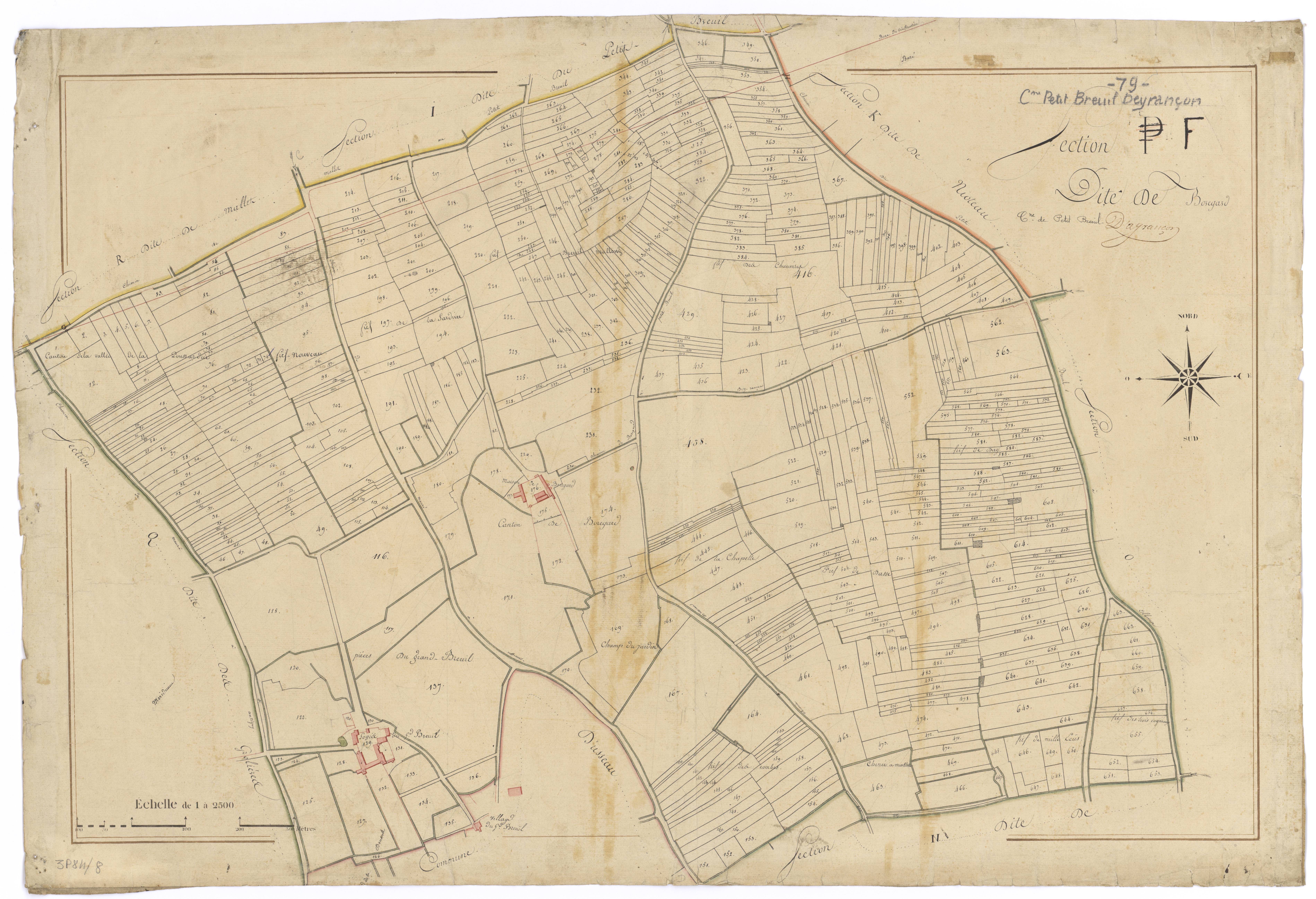 Mauzé-sur-le-Mignon - FRAD079_CADASTRE_NAPOLEONIEN Section F dite de Boregard
