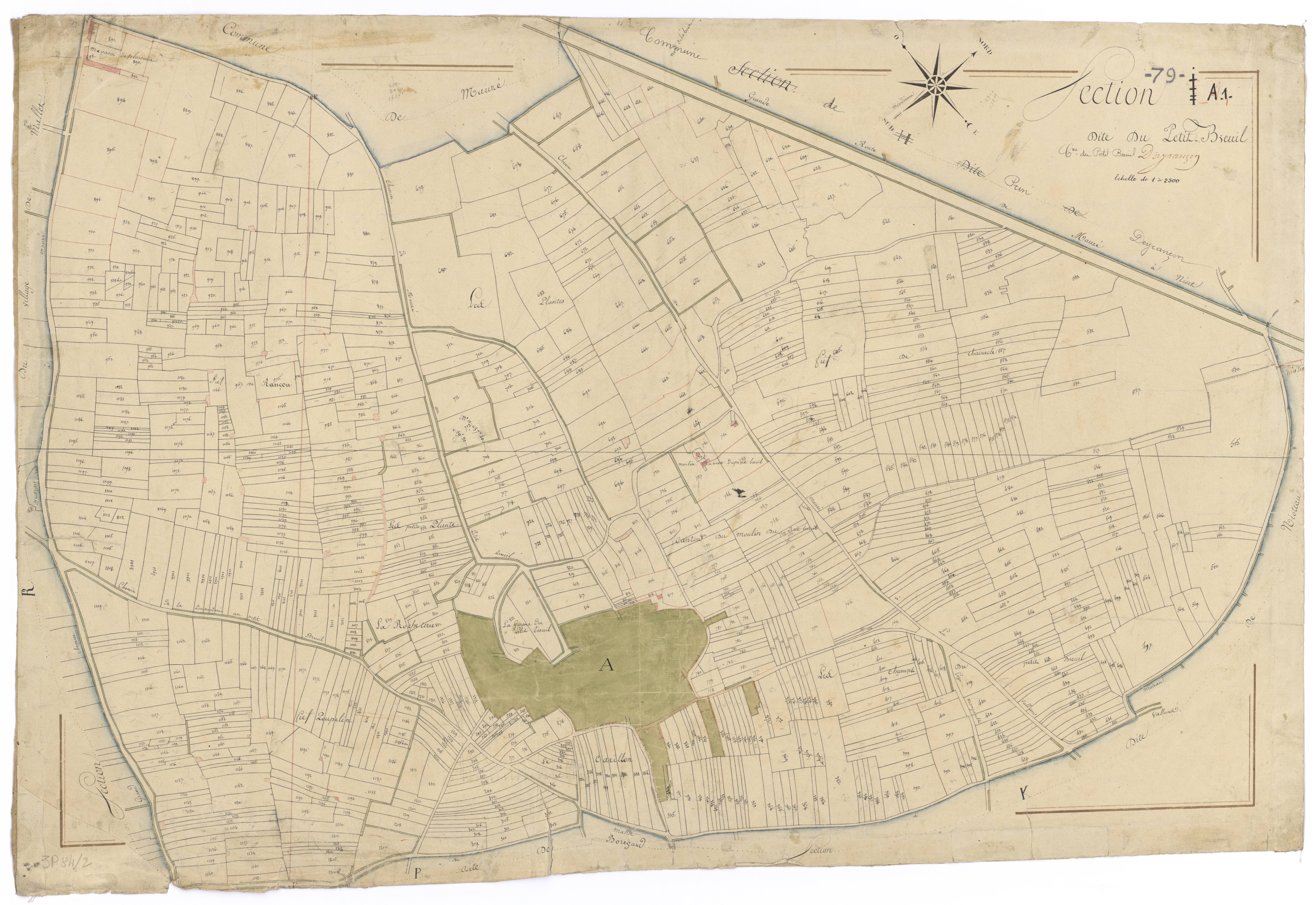 Mauzé-sur-le-Mignon - FRAD079_CADASTRE_NAPOLEONIEN Section A1 dite du Petit Breuil