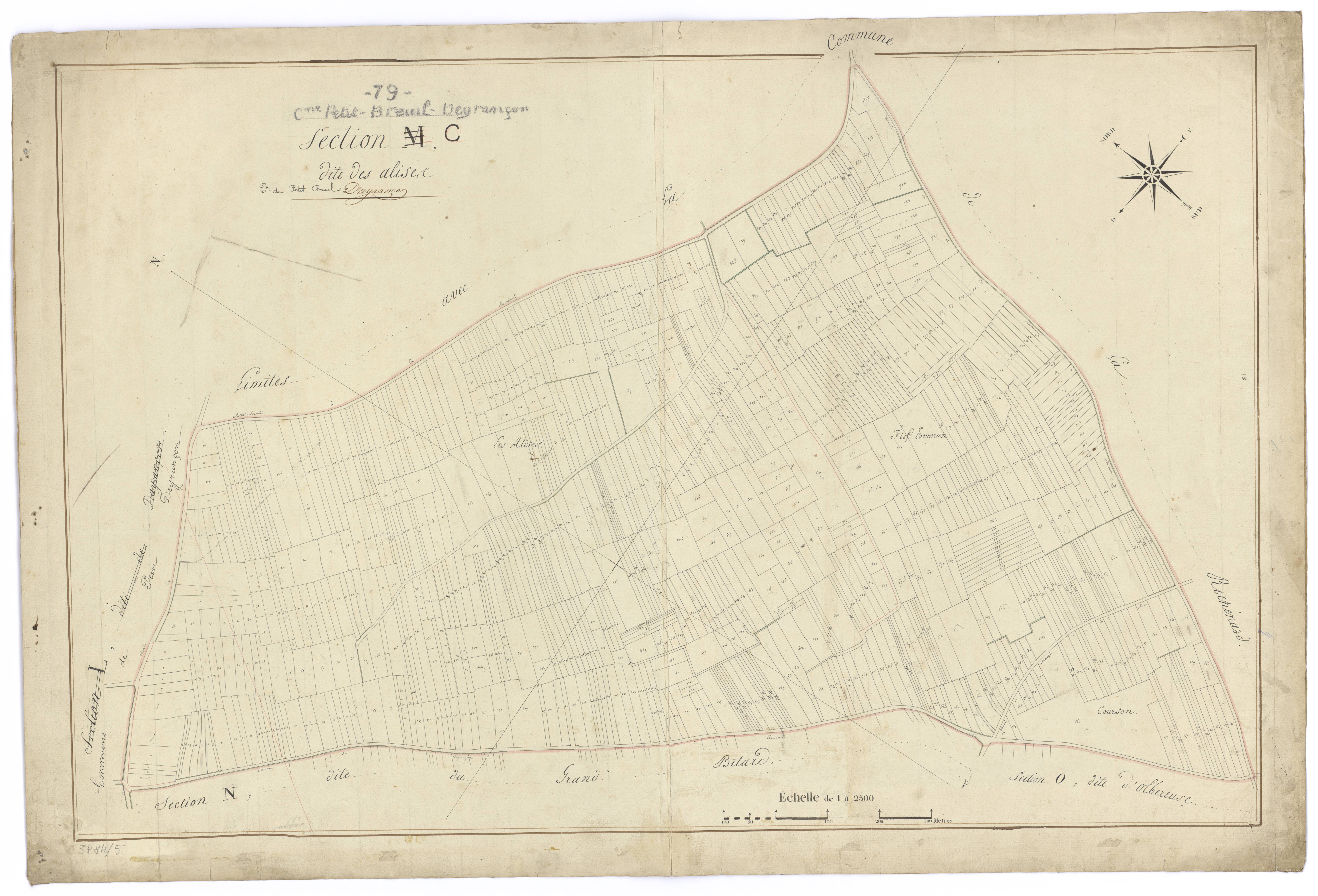 Mauzé-sur-le-Mignon - FRAD079_CADASTRE_NAPOLEONIEN Section C dite des Alisées