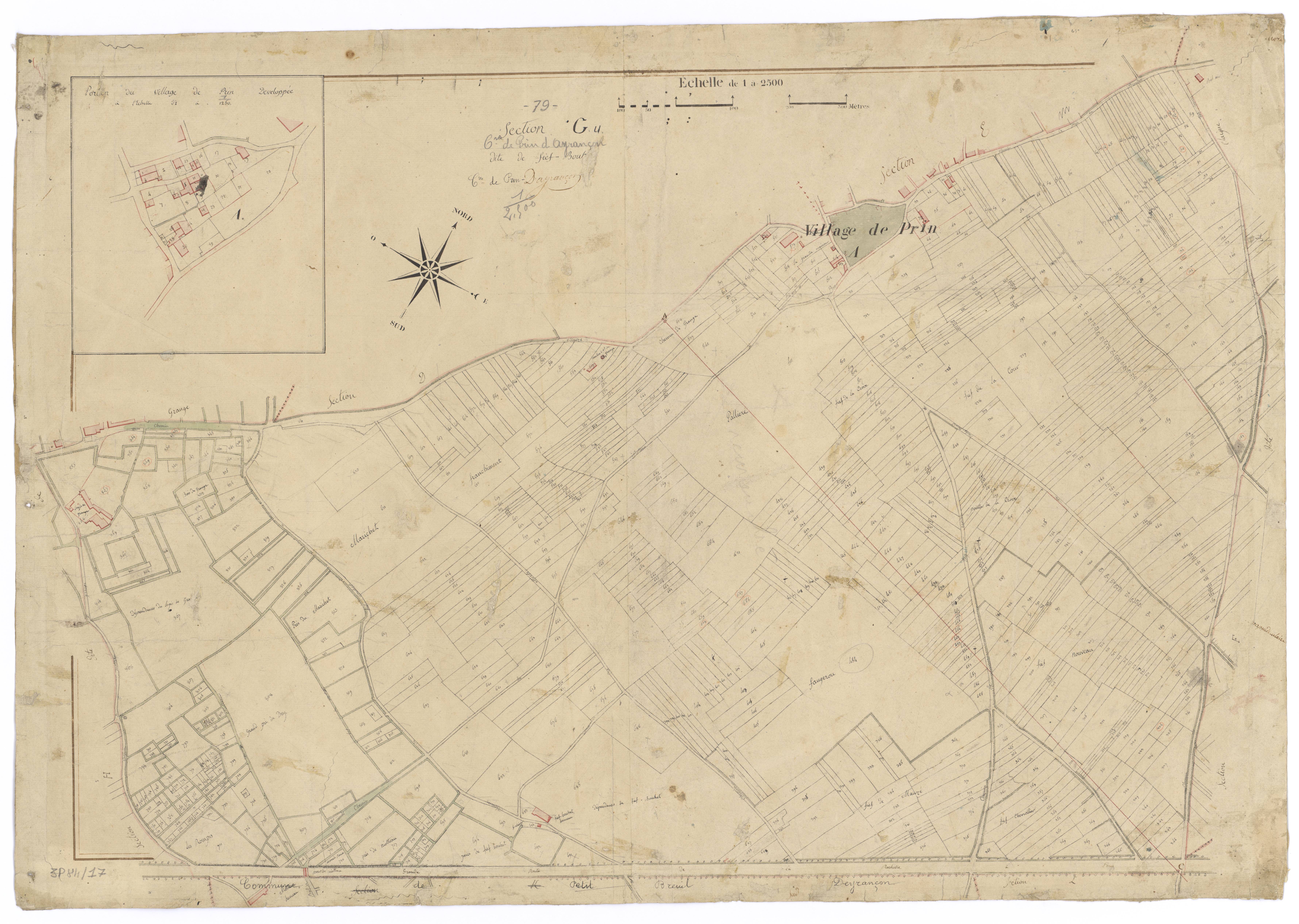 Mauzé-sur-le-Mignon - FRAD079_CADASTRE_NAPOLEONIEN Section G dite de Fief-Bout