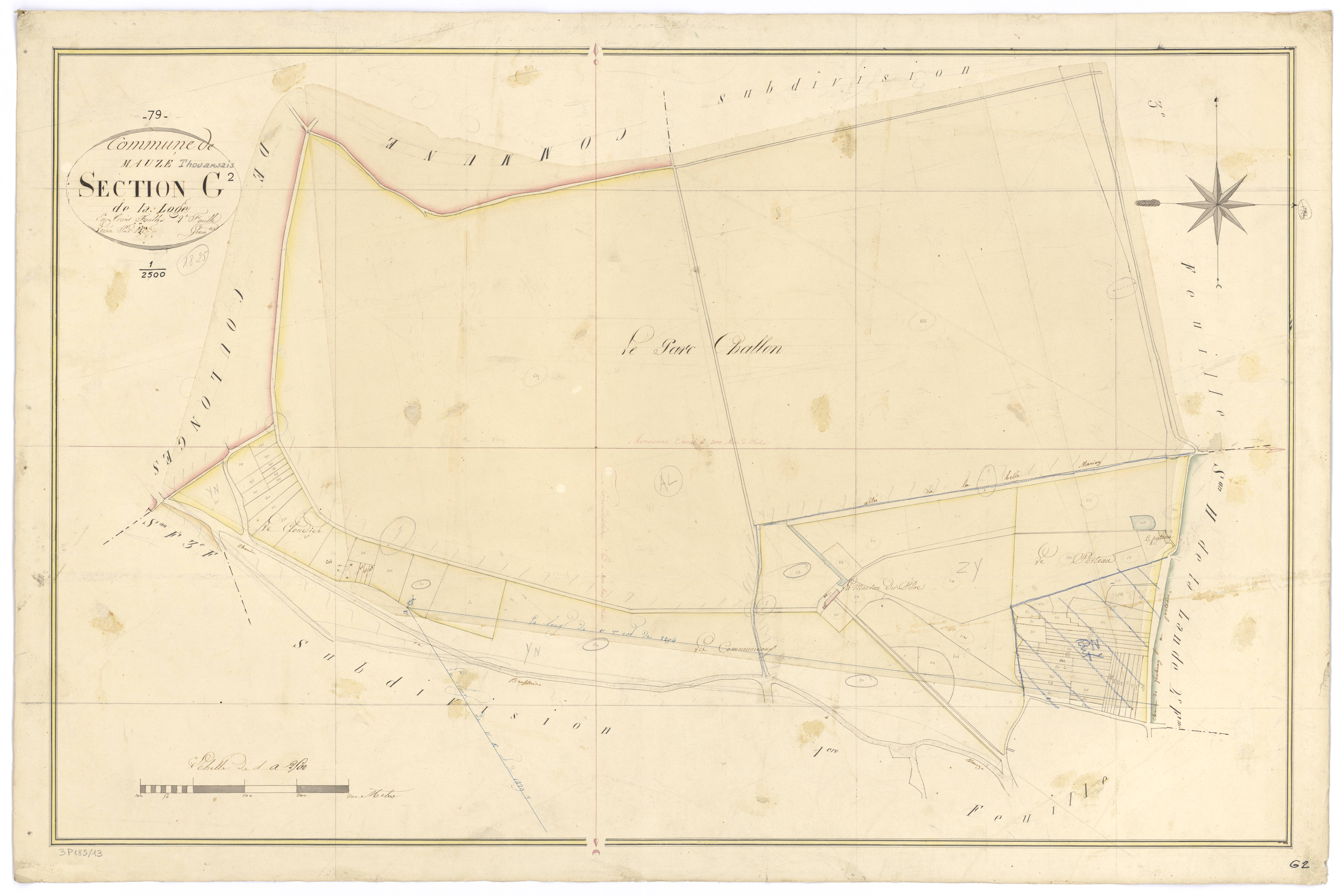 Mauzé-Thouarsais - FRAD079_CADASTRE_NAPOLEONIEN Section G2 dite de la Loge 
