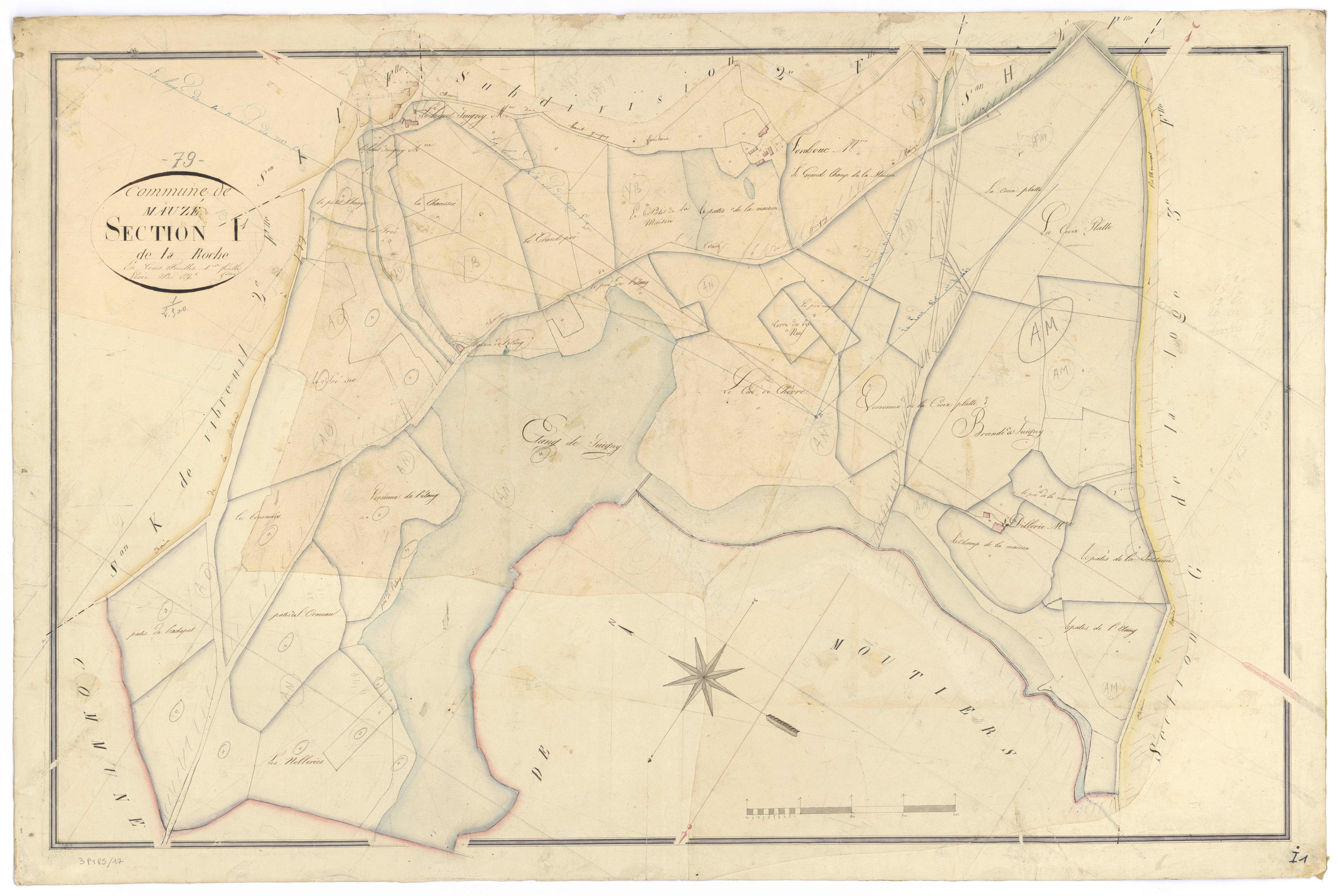 Mauzé-Thouarsais - FRAD079_CADASTRE_NAPOLEONIEN Section I1 dite de la Roche 