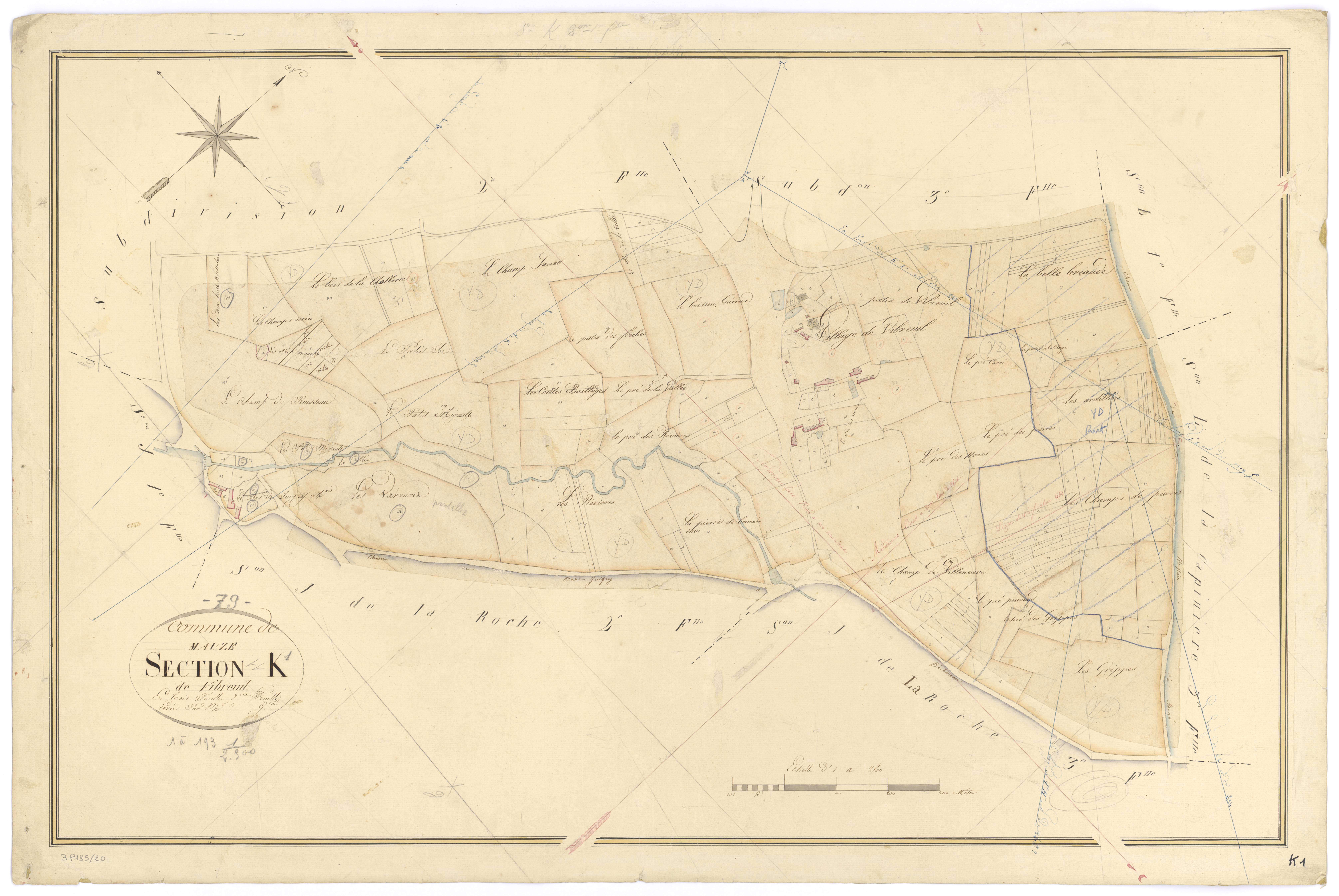 Mauzé-Thouarsais - FRAD079_CADASTRE_NAPOLEONIEN Section K1 dite de Vibreuil 