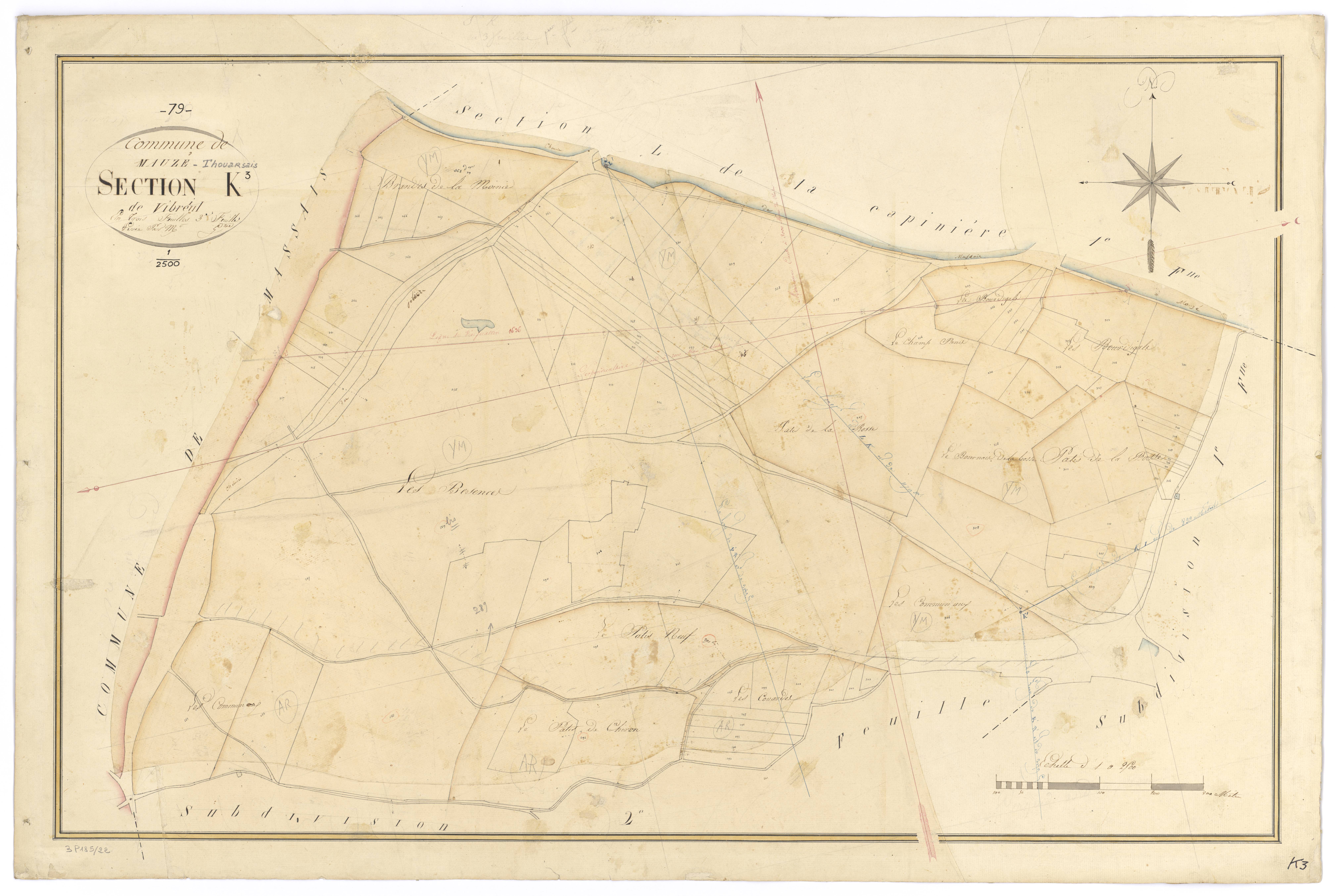 Mauzé-Thouarsais - FRAD079_CADASTRE_NAPOLEONIEN Section K3 dite de Vibreuil 