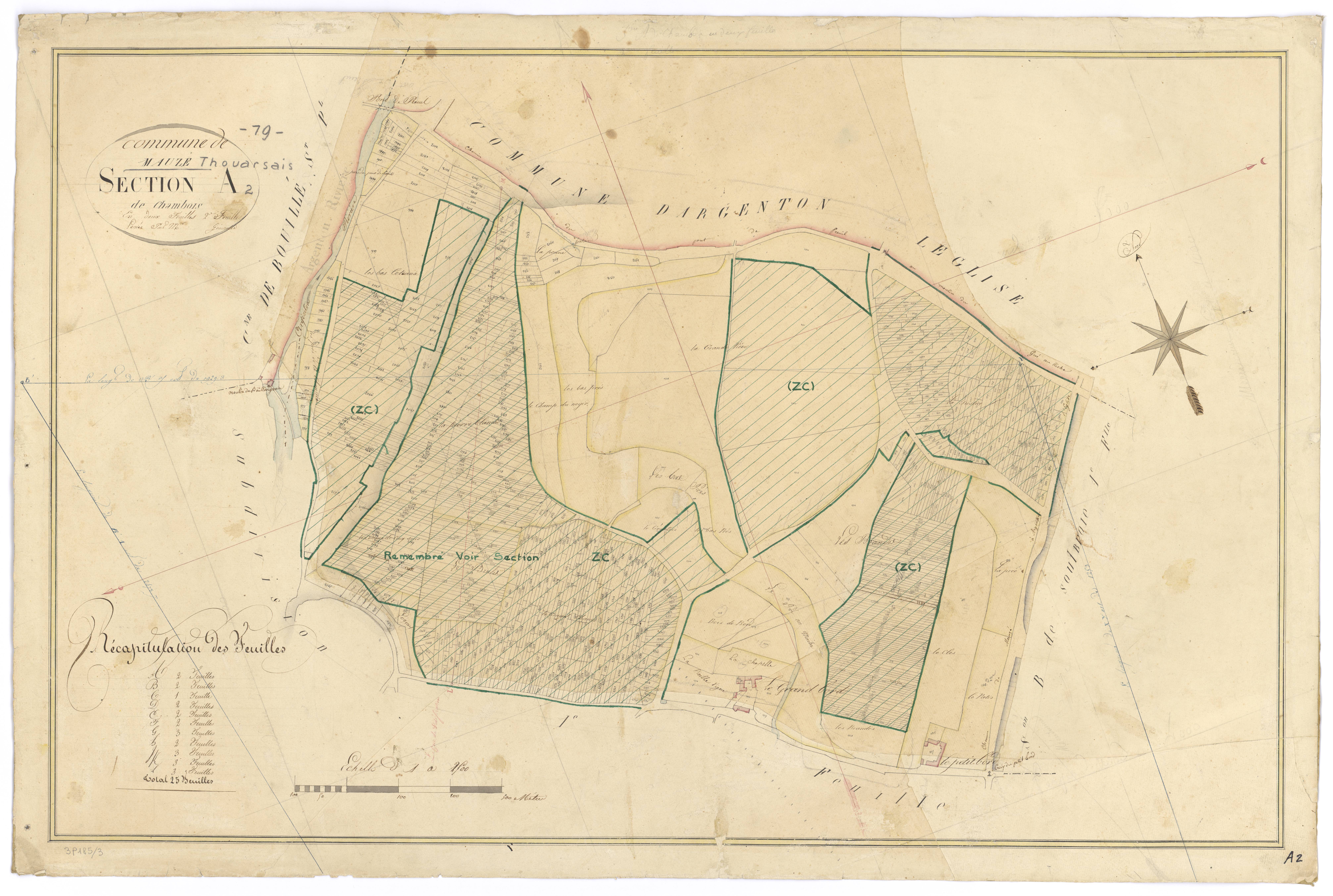 Mauzé-Thouarsais - FRAD079_CADASTRE_NAPOLEONIEN Section A2 dite de Chambon 