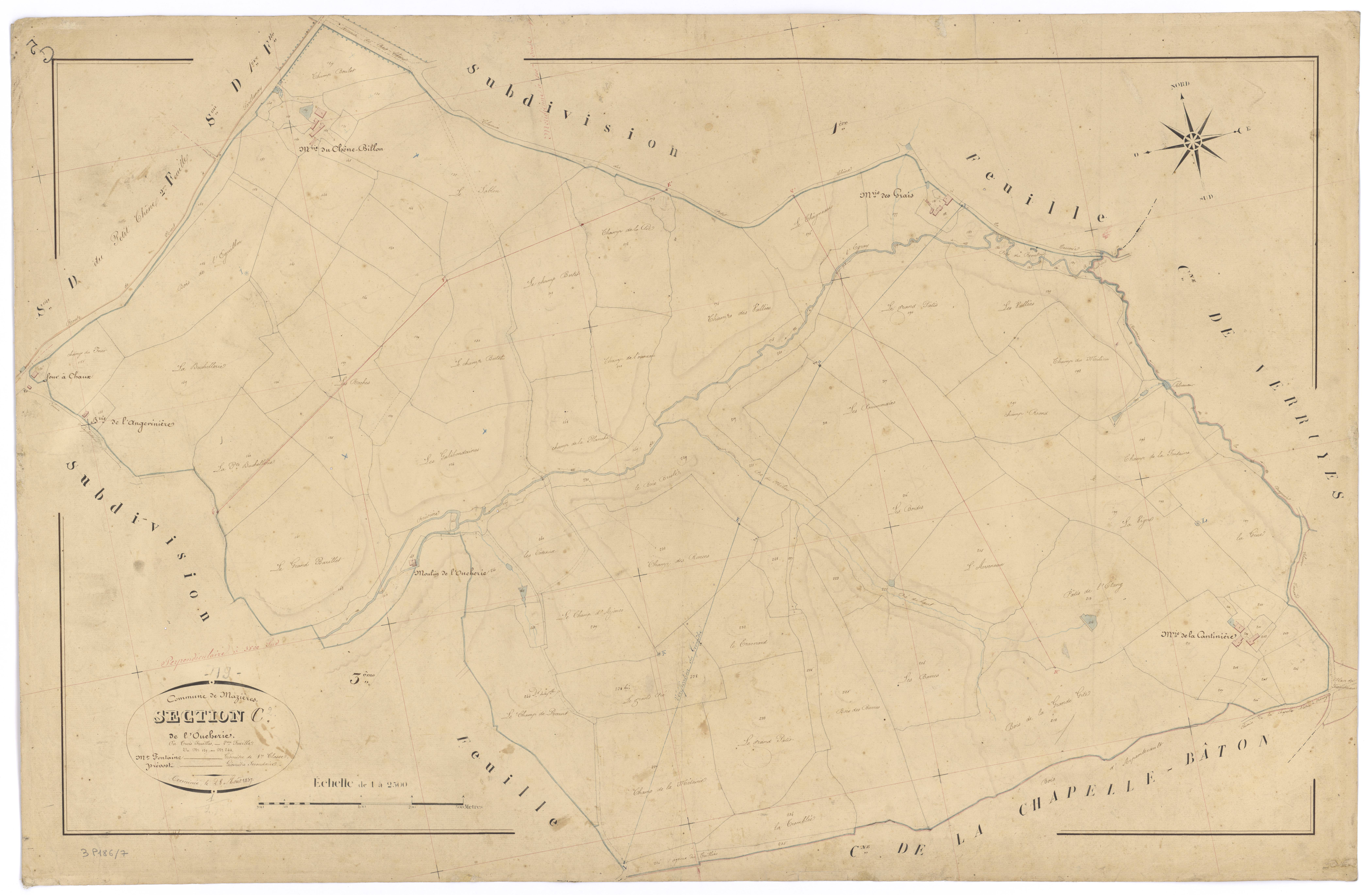 Mazières-en-Gâtine - FRAD079_CADASTRE_NAPOLEONIEN Section C2 dite de l'Oucherie