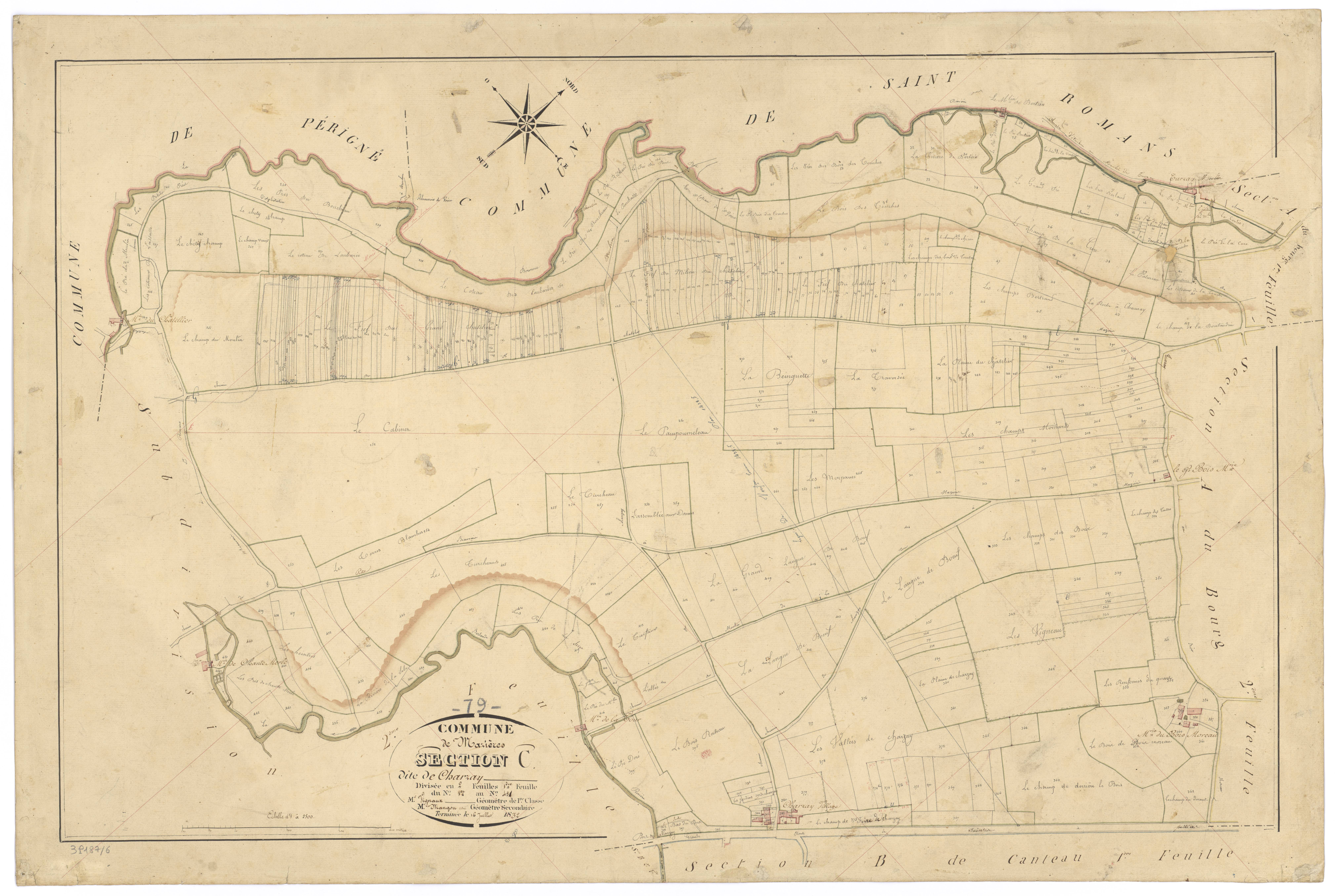 Mazières-sur-Béronne - FRAD079_CADASTRE_NAPOLEONIEN Section C1 dite de Charzay 