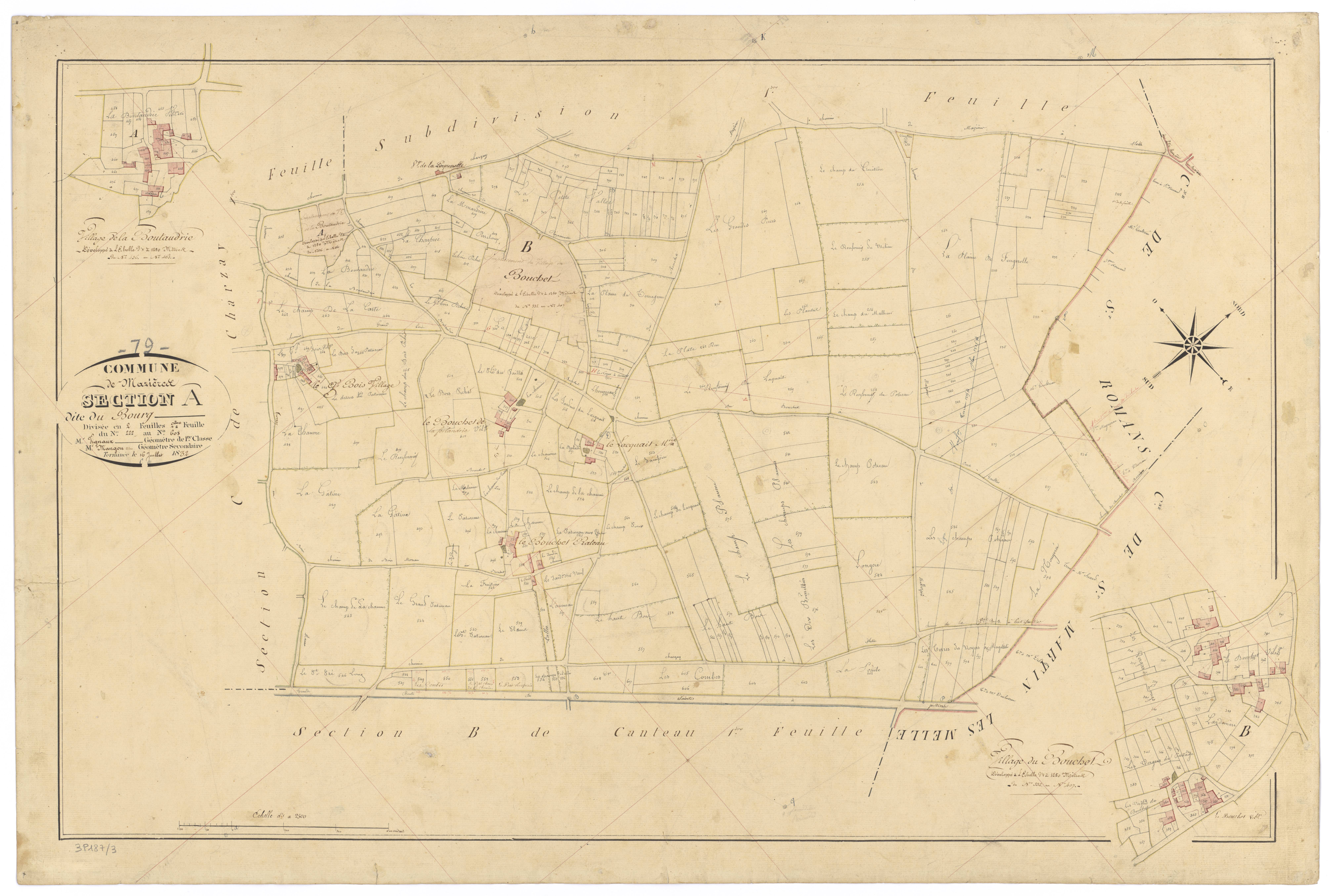 Mazières-sur-Béronne - FRAD079_CADASTRE_NAPOLEONIEN Section A2 dite du Bourg 