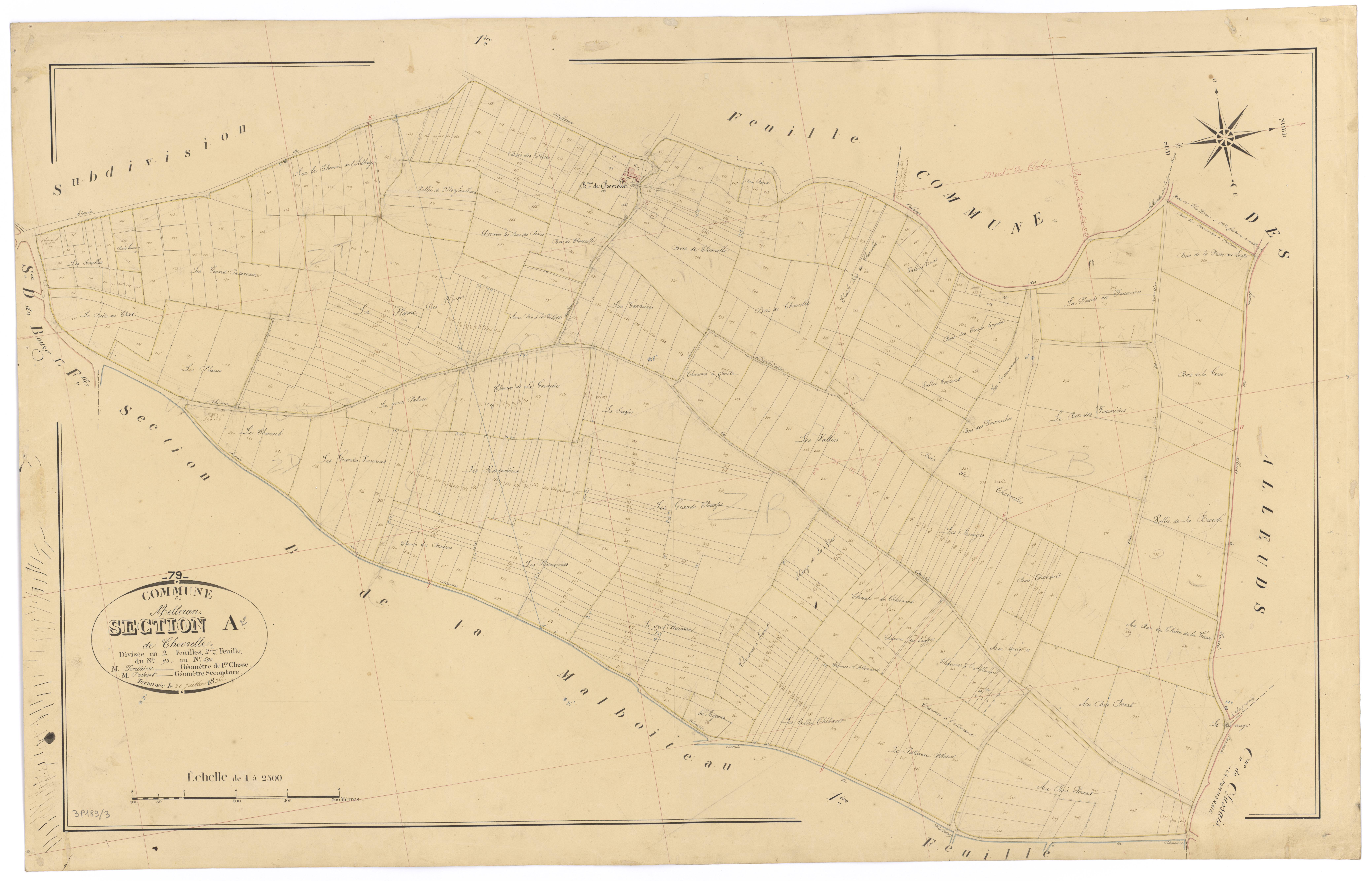 Melleran - FRAD079_CADASTRE_NAPOLEONIEN Section A2 dite de Chevrelle 