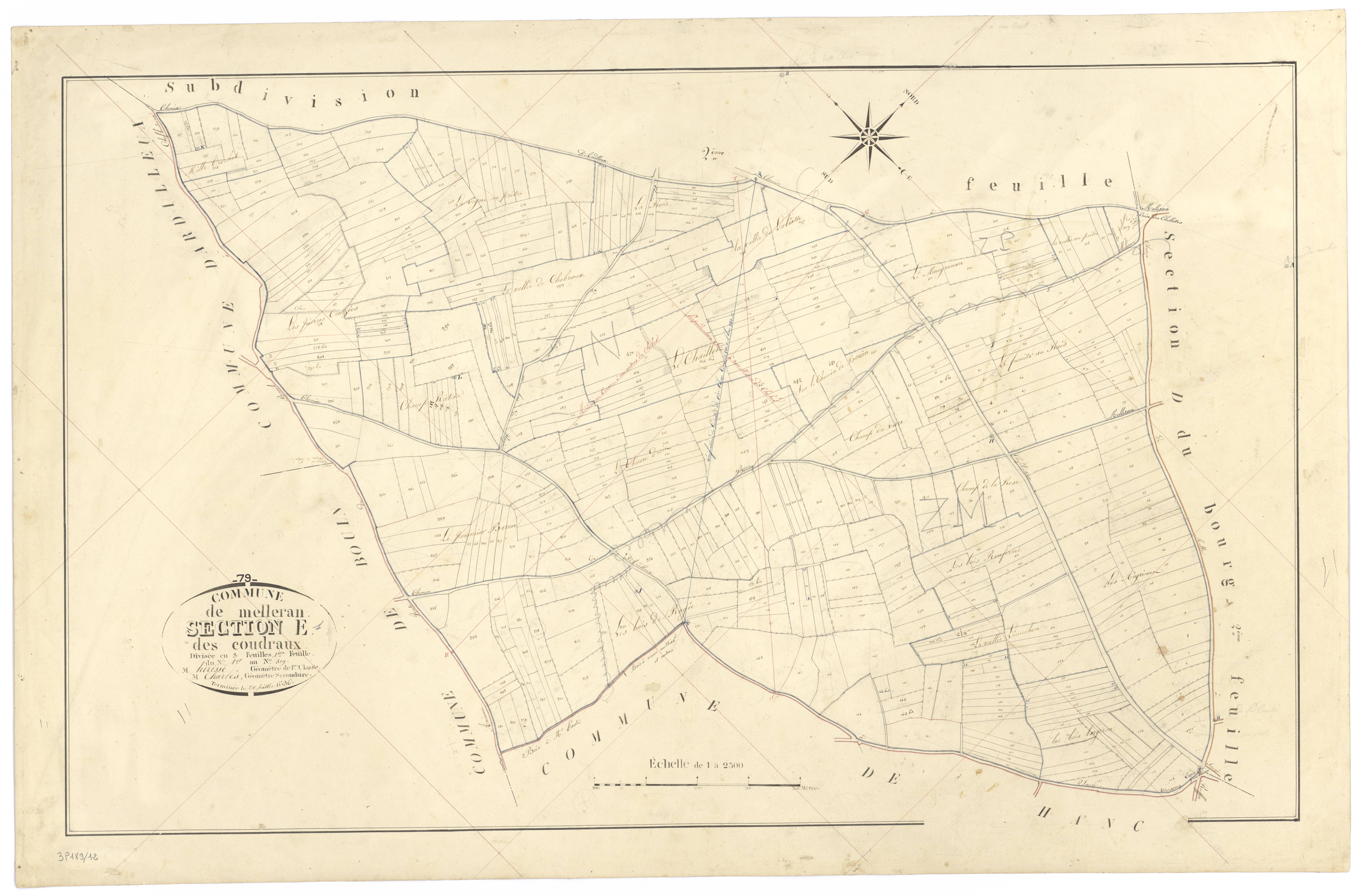Melleran - FRAD079_CADASTRE_NAPOLEONIEN Section E1 dite des Coudraux 