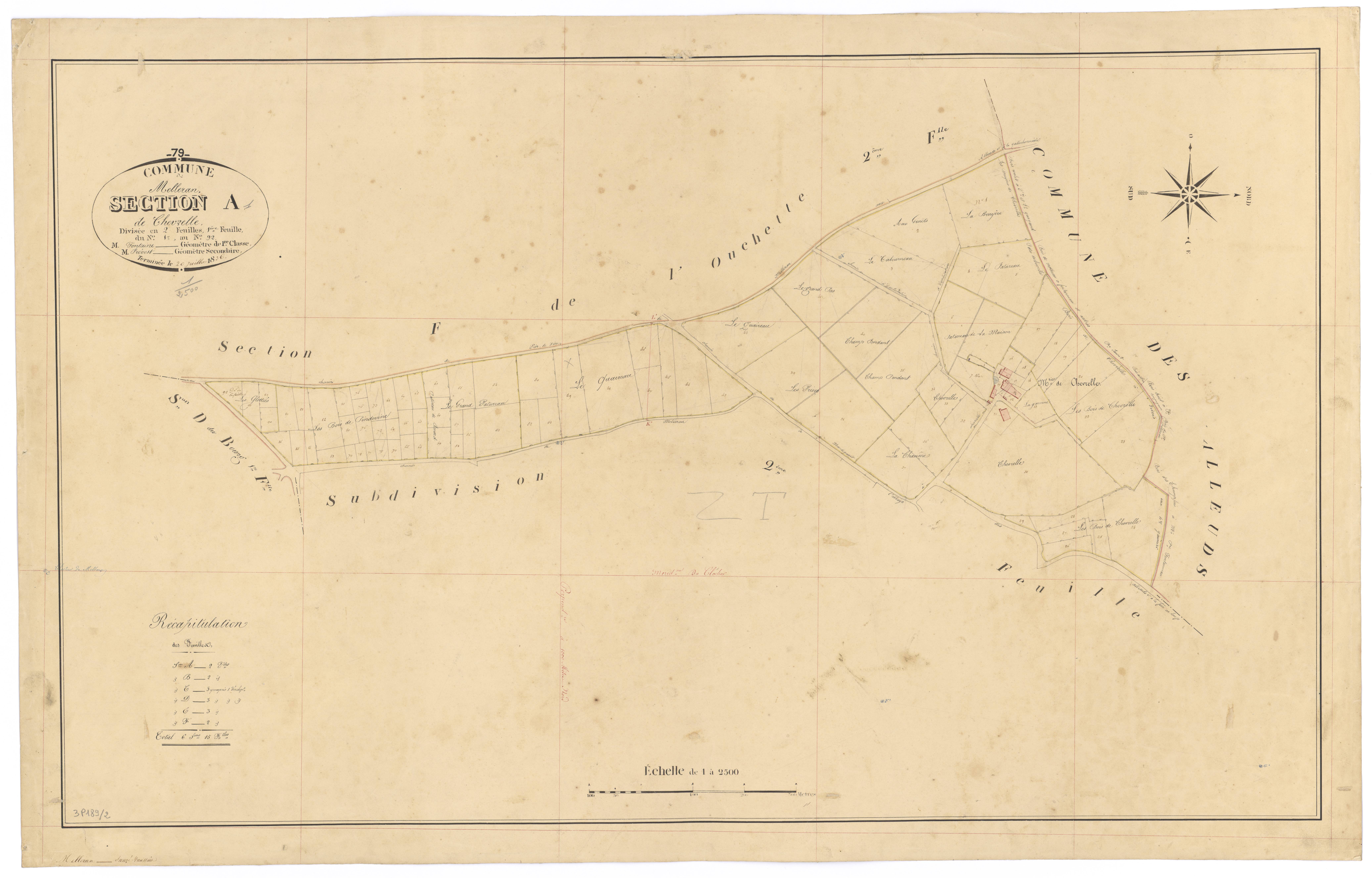 Melleran - FRAD079_CADASTRE_NAPOLEONIEN Section A1 dite de Chevrelle 