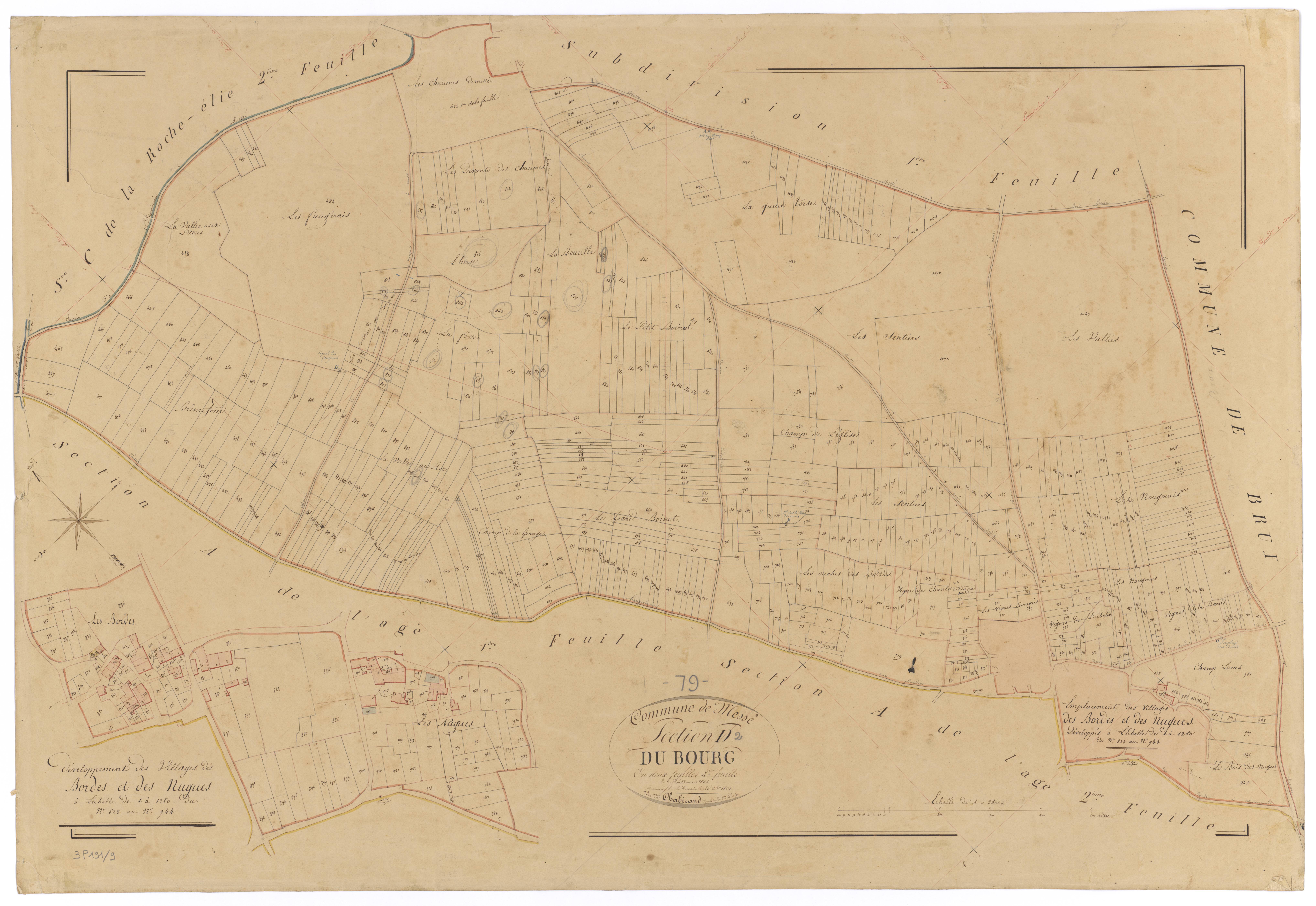 Messé - FRAD079_CADASTRE_NAPOLEONIEN Section D2 dite du Bourg 