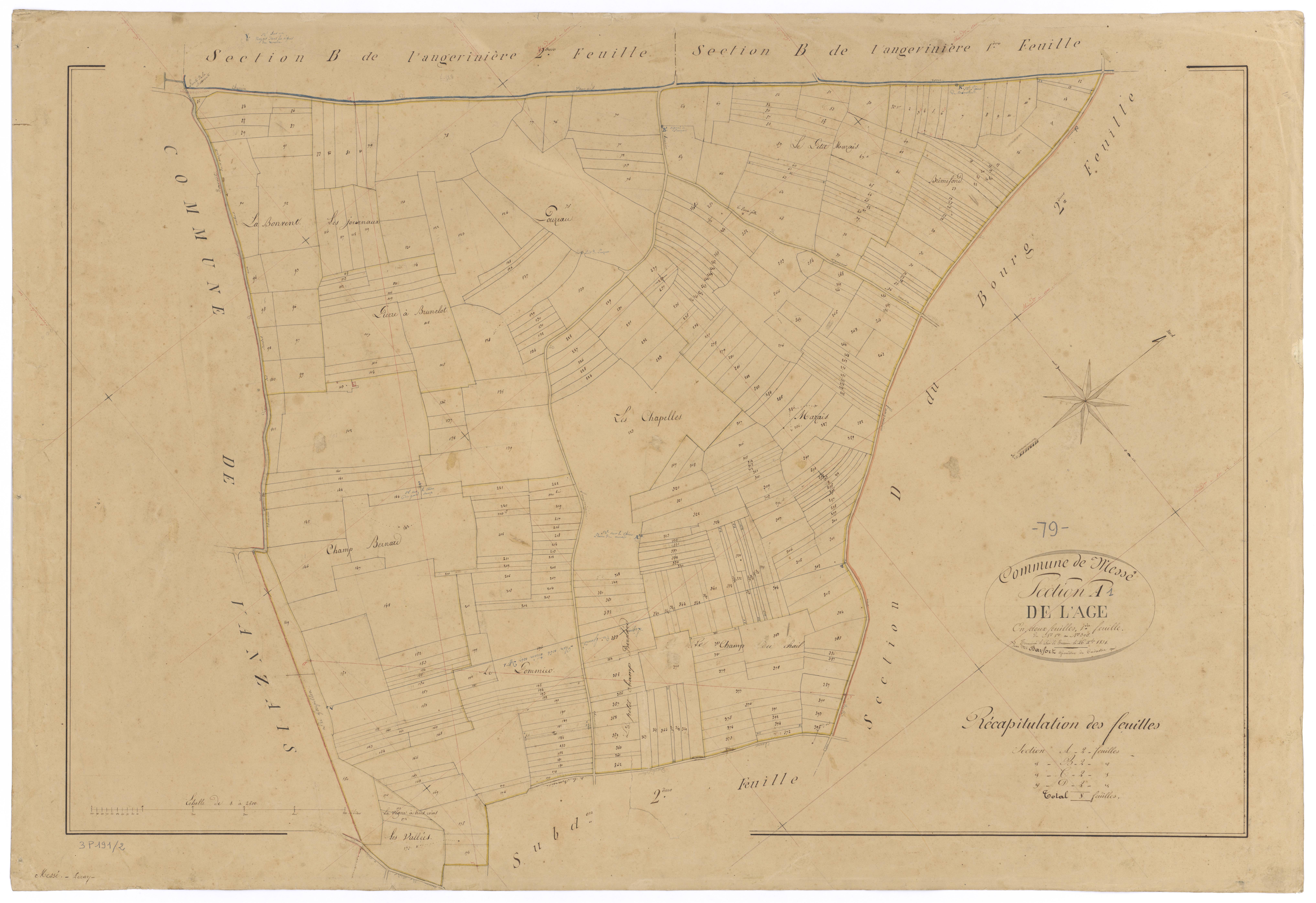 Messé - FRAD079_CADASTRE_NAPOLEONIEN Section A1 dite de l'Age 