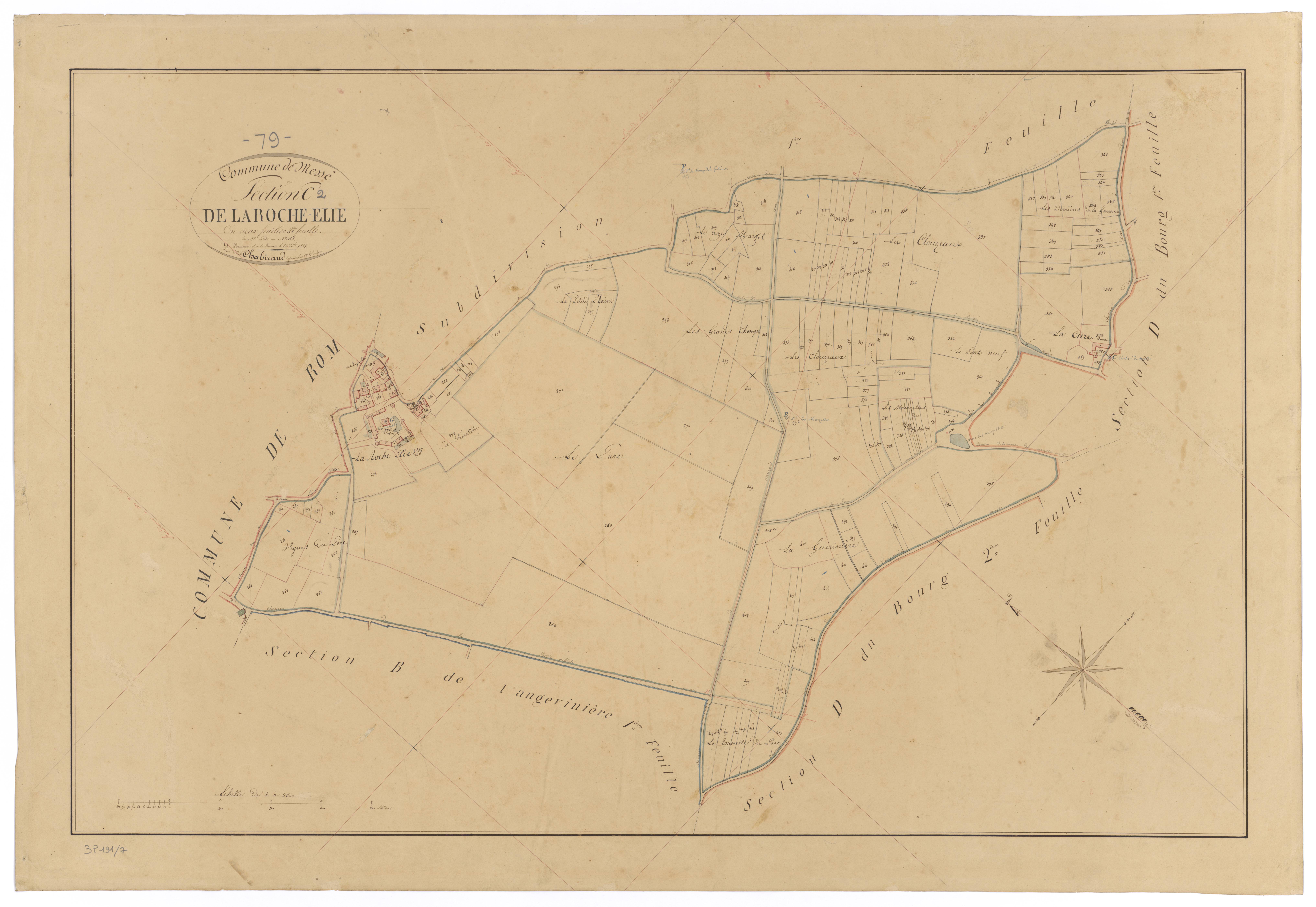 Messé - FRAD079_CADASTRE_NAPOLEONIEN Section C2 dite de la Roche-Elie 