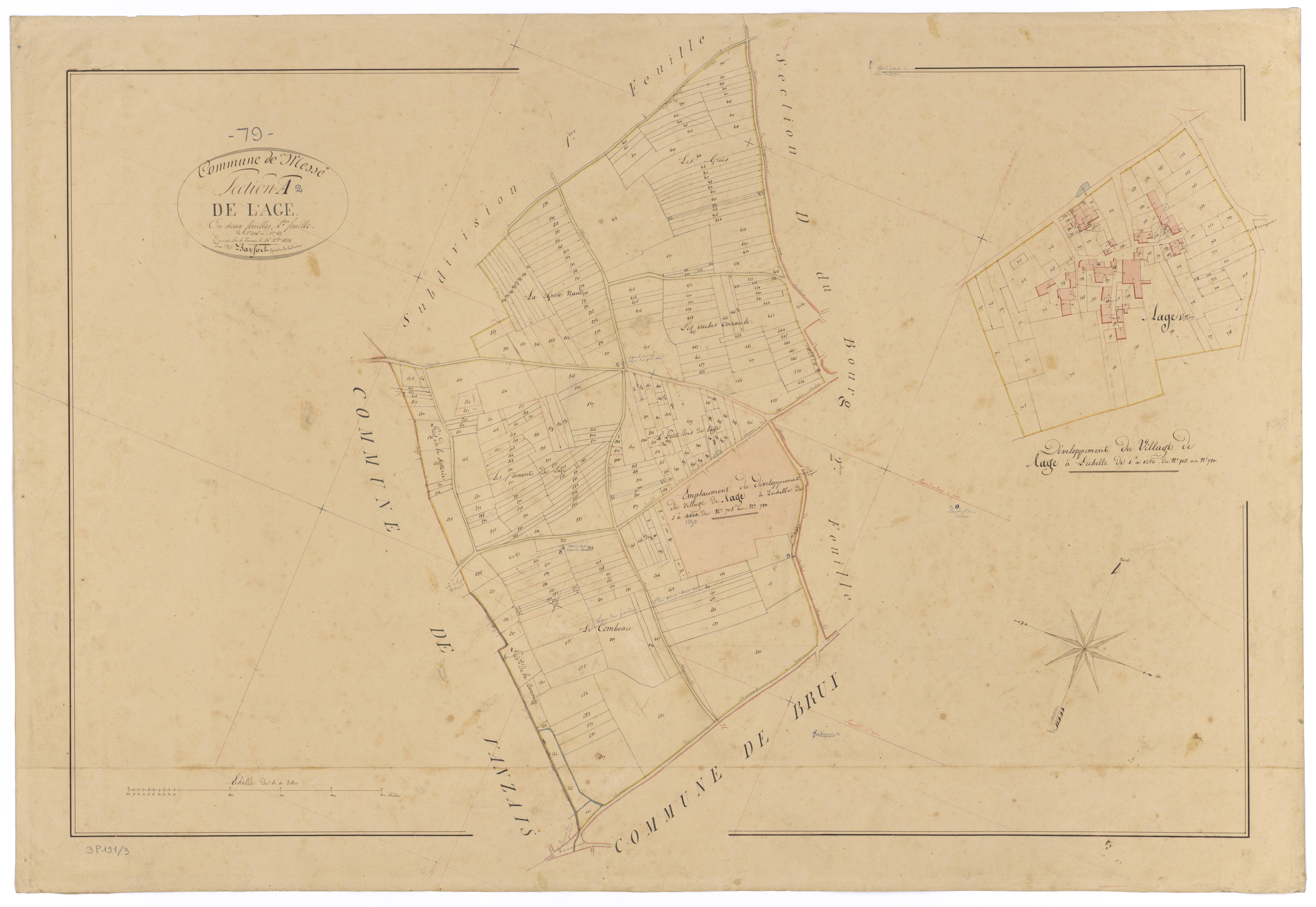 Messé - FRAD079_CADASTRE_NAPOLEONIEN Section A2 dite de l'Age 