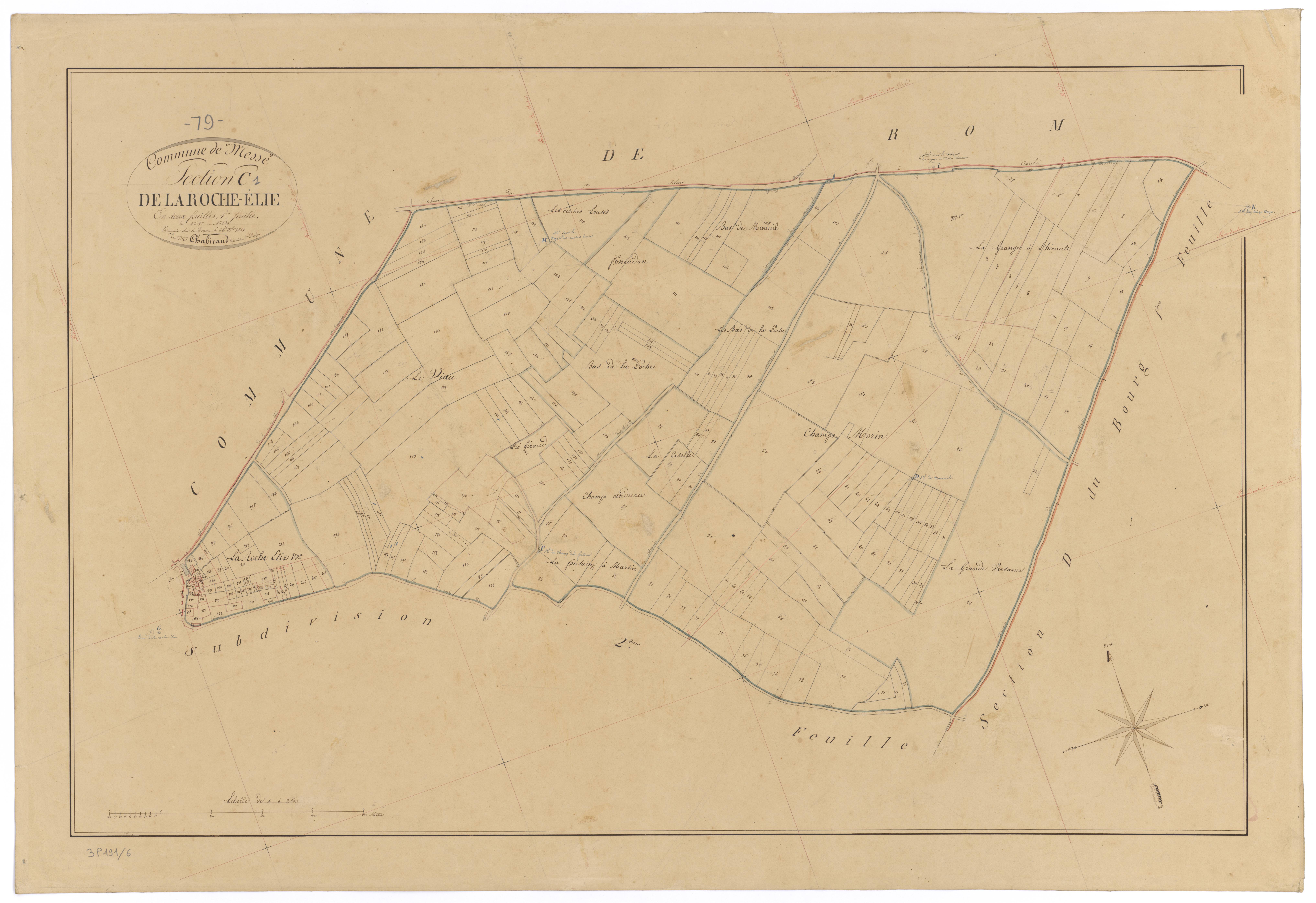 Messé - FRAD079_CADASTRE_NAPOLEONIEN Section C1 dite de la Roche-Elie 