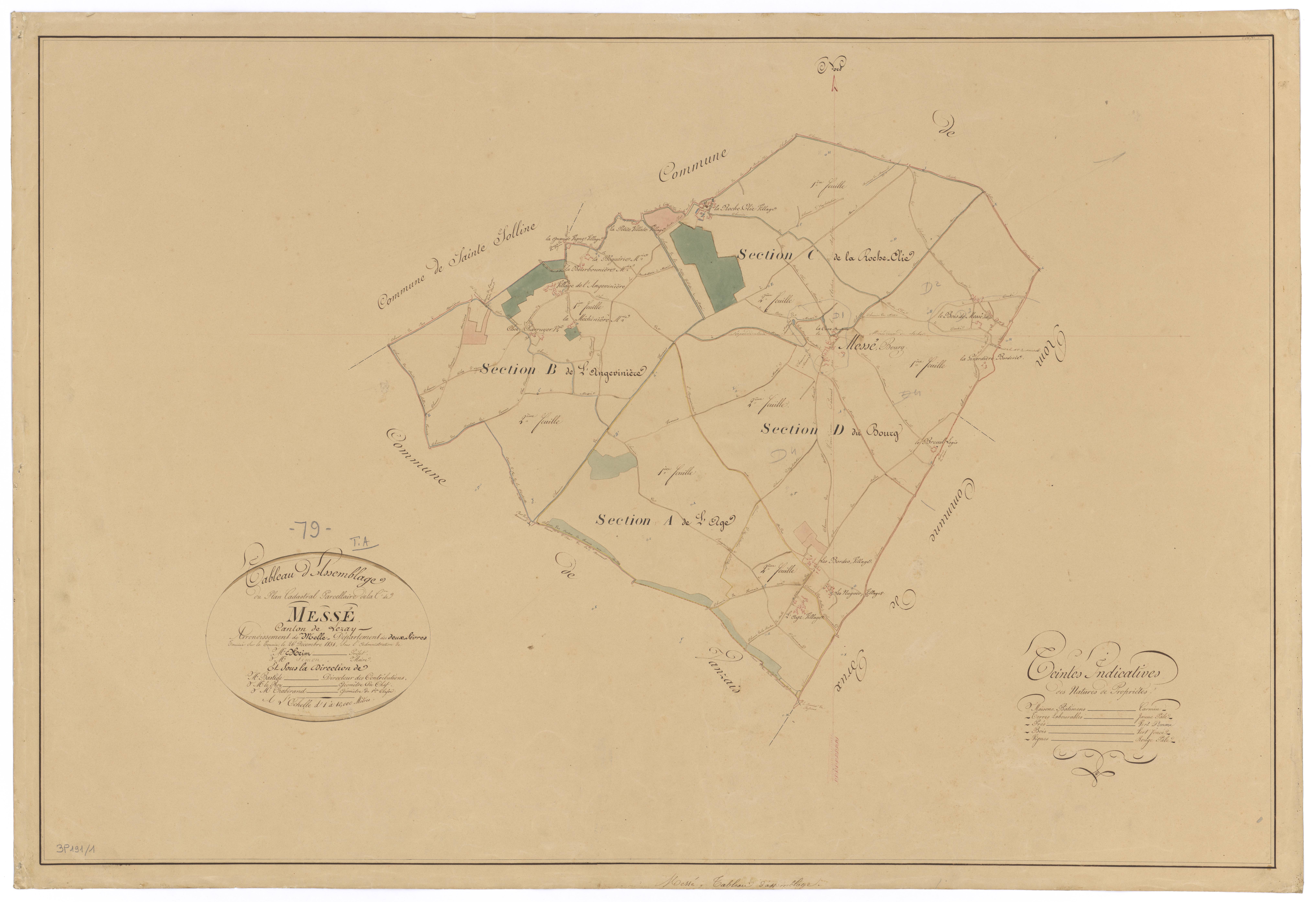 Messé - FRAD079_CADASTRE_NAPOLEONIEN Tableau d'assemblage 