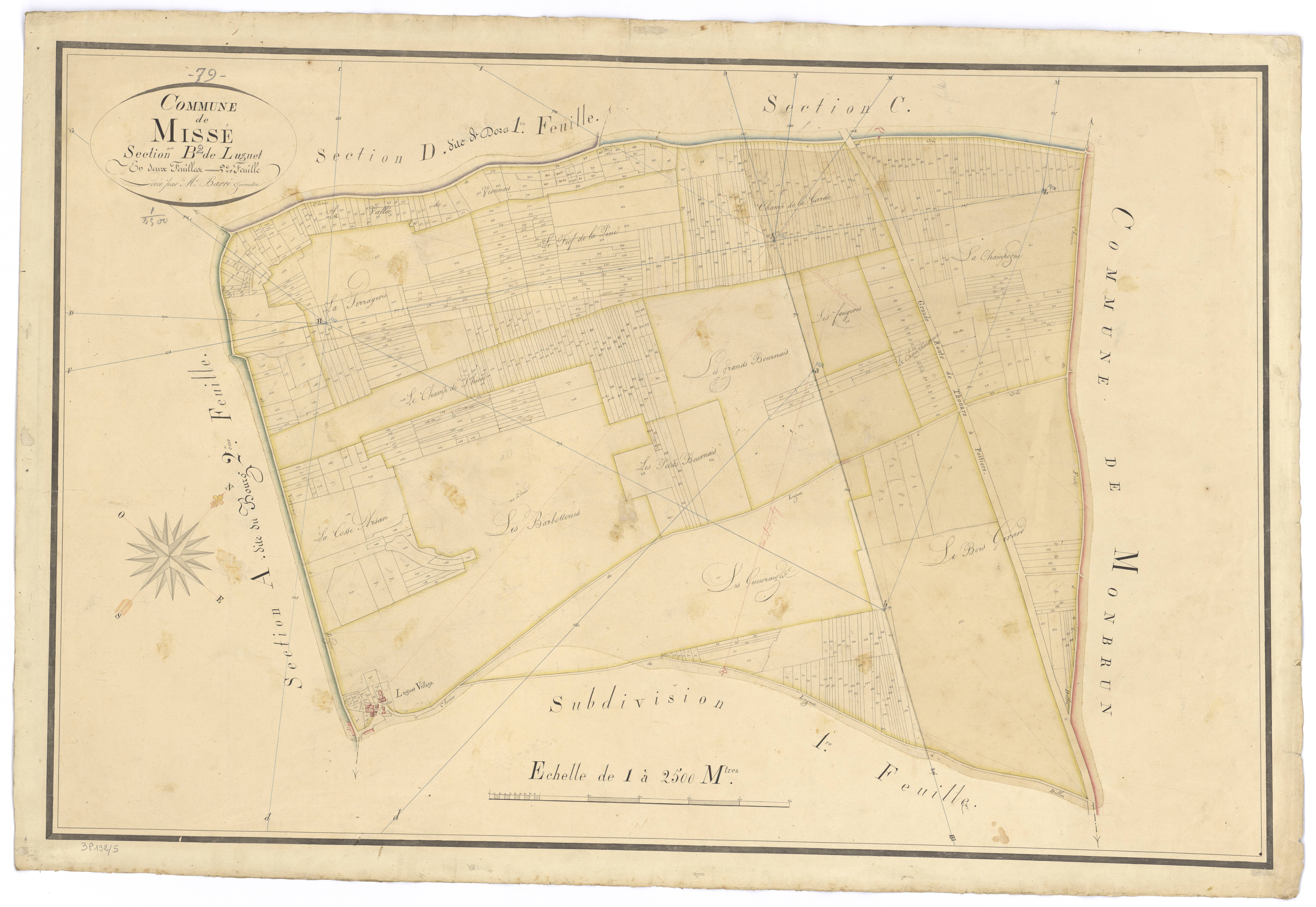 Missé - FRAD079_CADASTRE_NAPOLEONIEN Section B2 dite de Luguet 