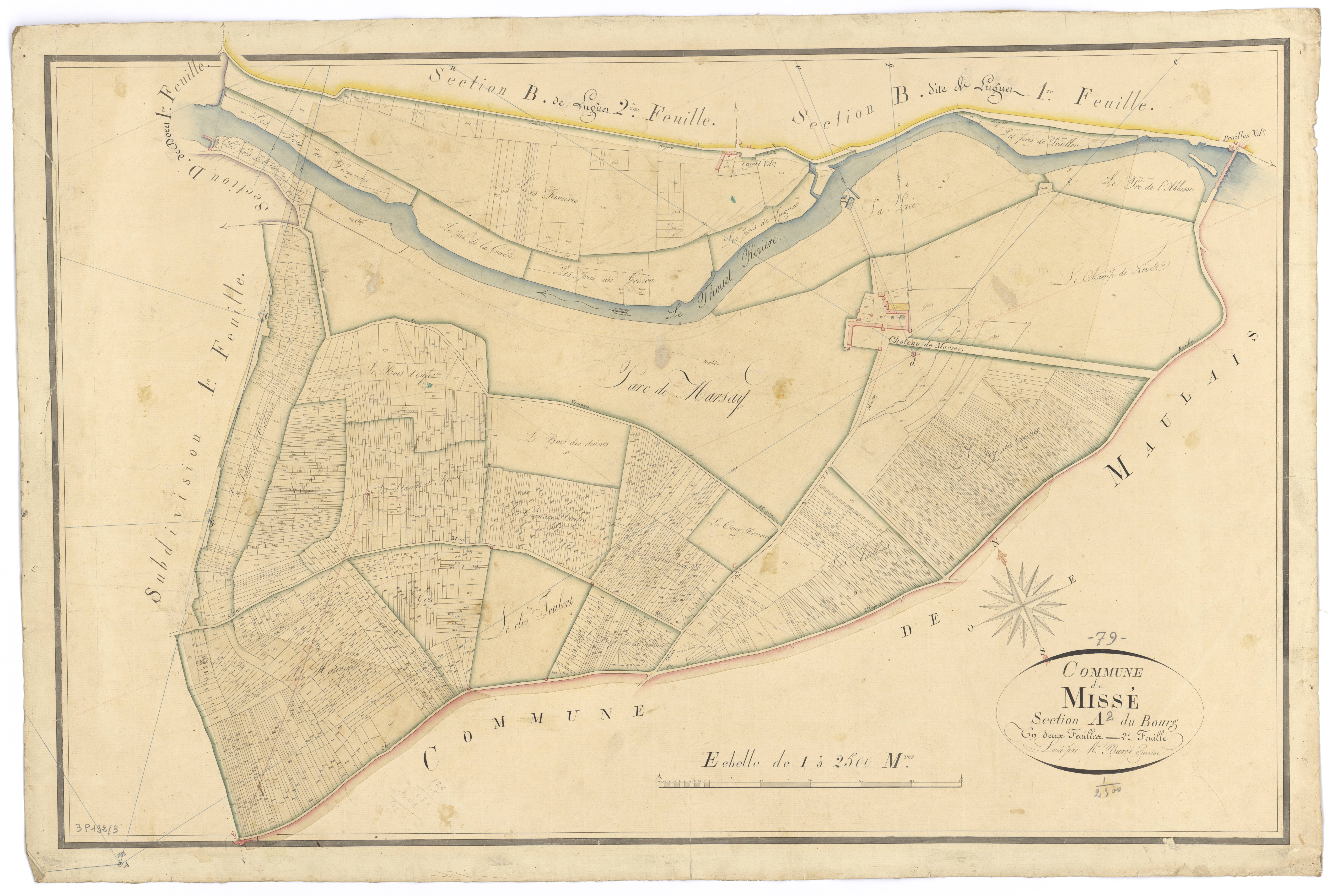 Missé - FRAD079_CADASTRE_NAPOLEONIEN Section A2 dite du Bourg 
