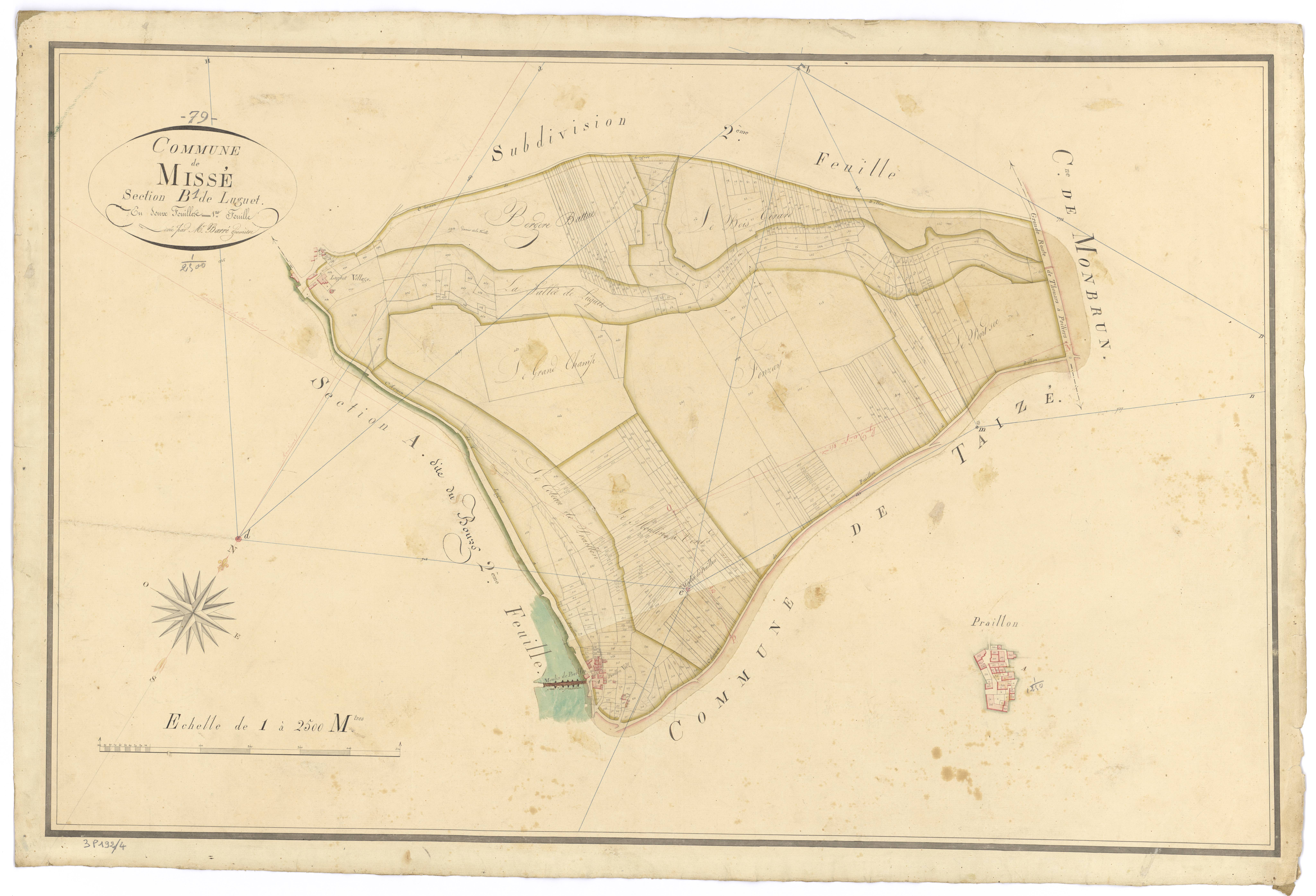 Missé - FRAD079_CADASTRE_NAPOLEONIEN Section B1dite de Luguet 