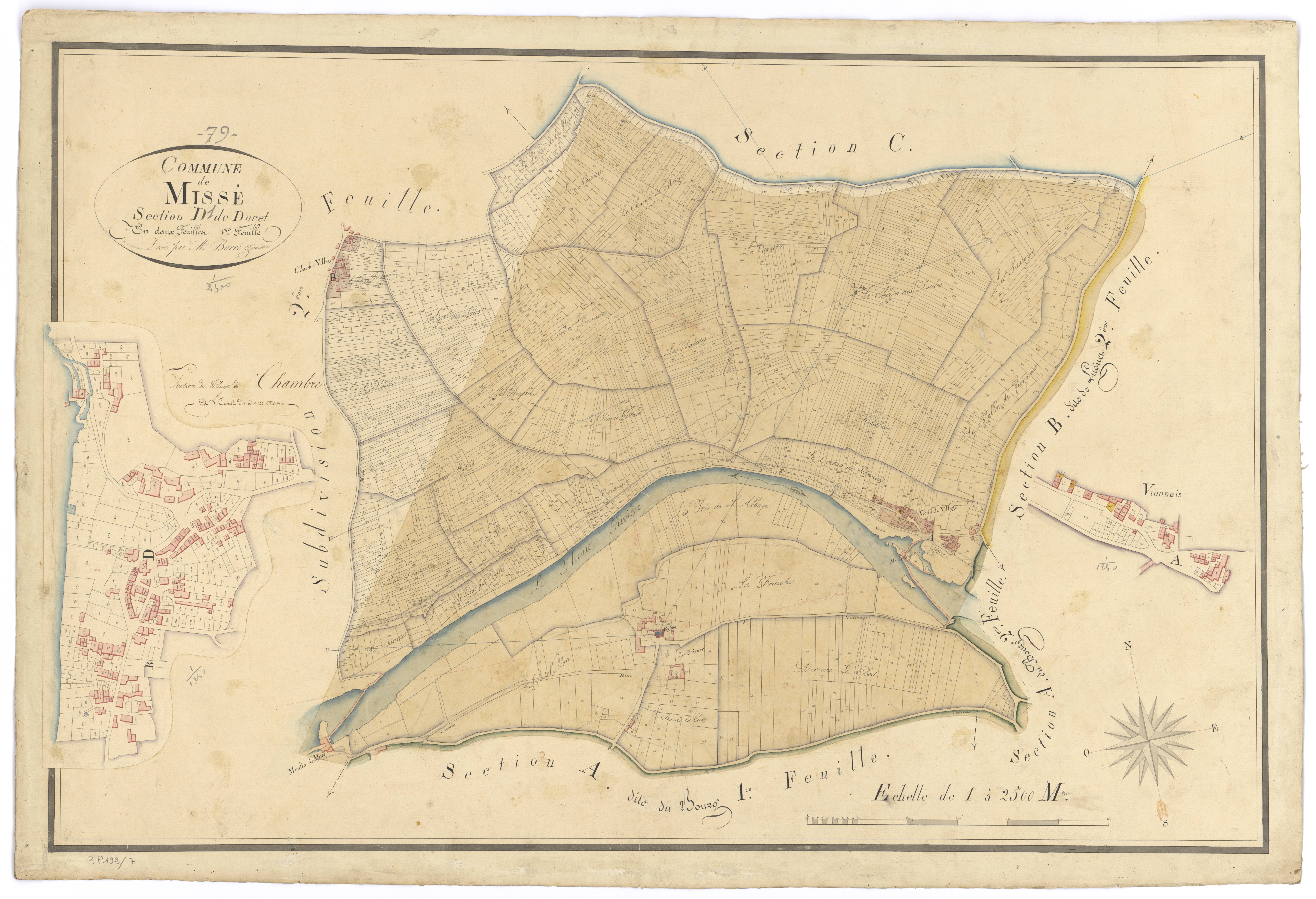 Missé - FRAD079_CADASTRE_NAPOLEONIEN Section D1 dite de Doret 