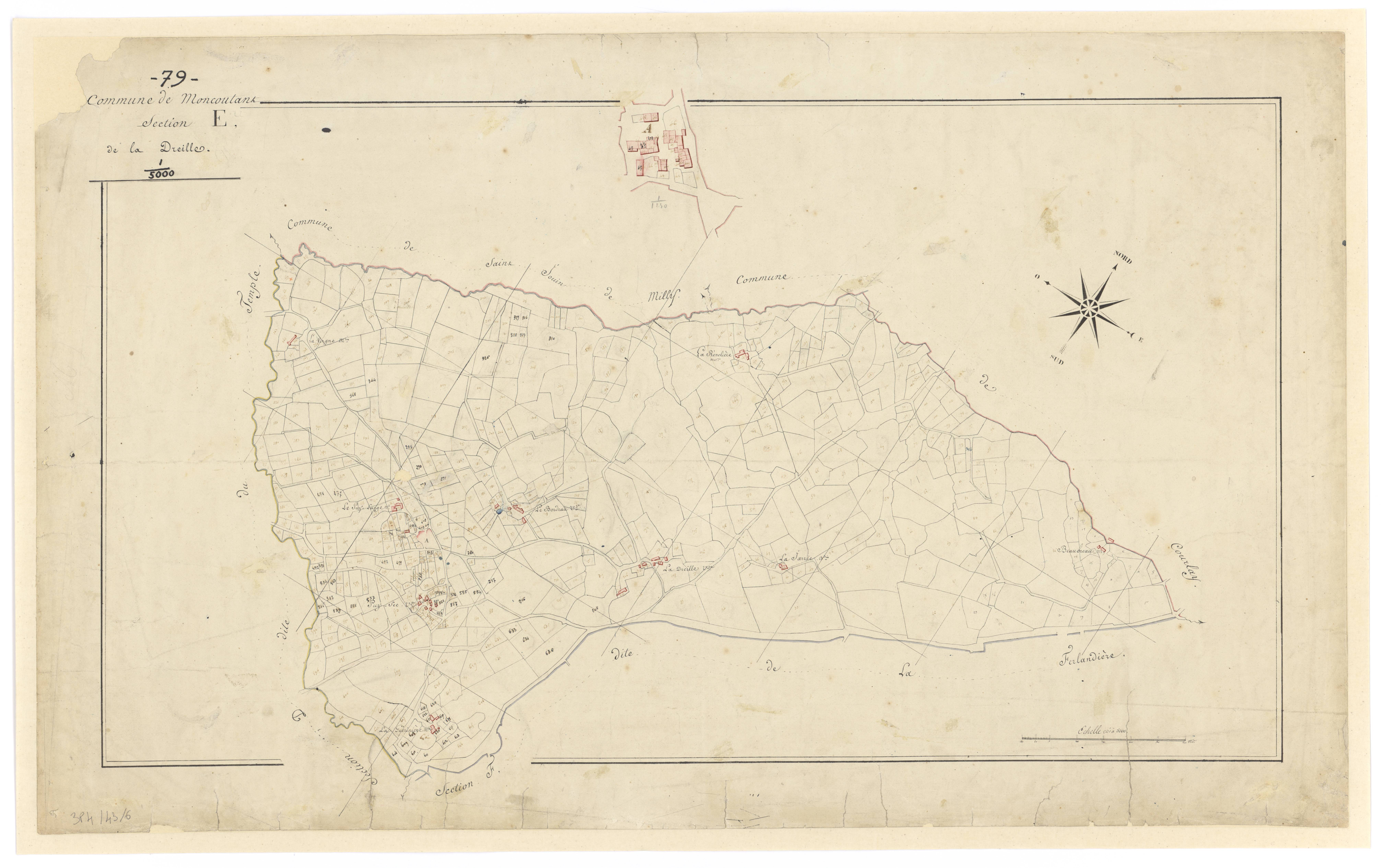 Moncoutant - FRAD079_CADASTRE_NAPOLEONIEN Section E dite de la Dreille