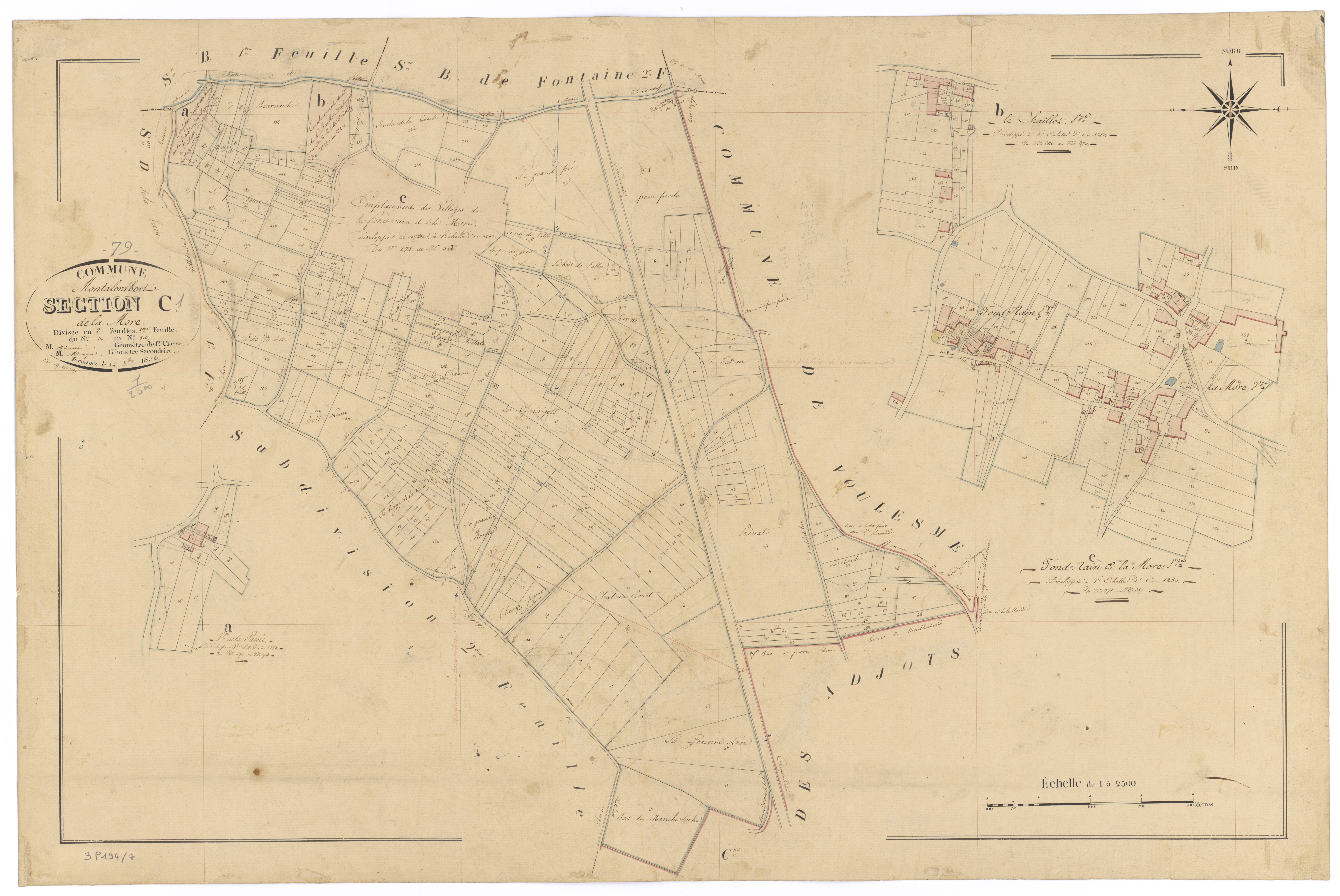Montalembert - FRAD079_CADASTRE_NAPOLEONIEN Section C1 dite de la More 