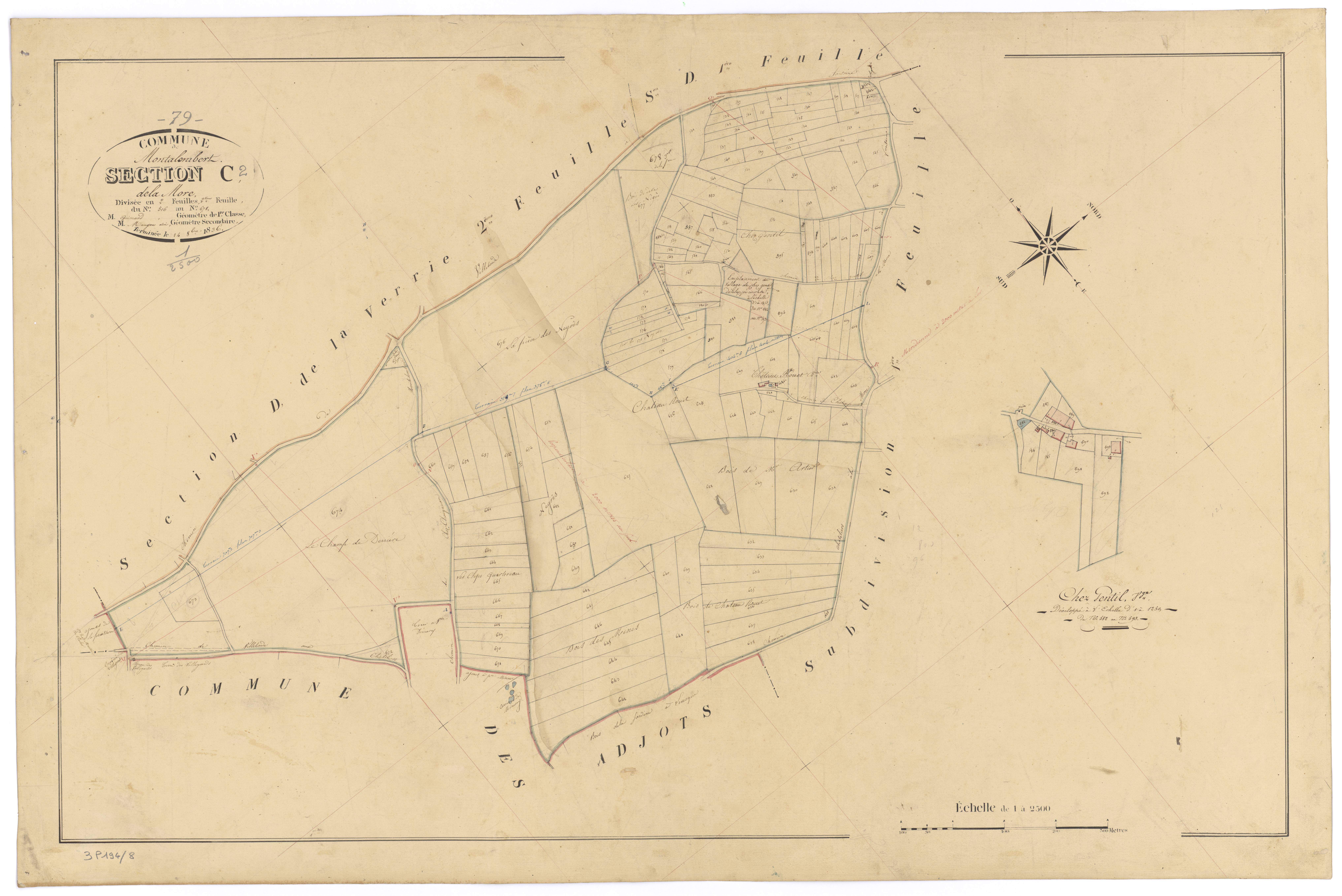 Montalembert - FRAD079_CADASTRE_NAPOLEONIEN Section C2 dite de la More 