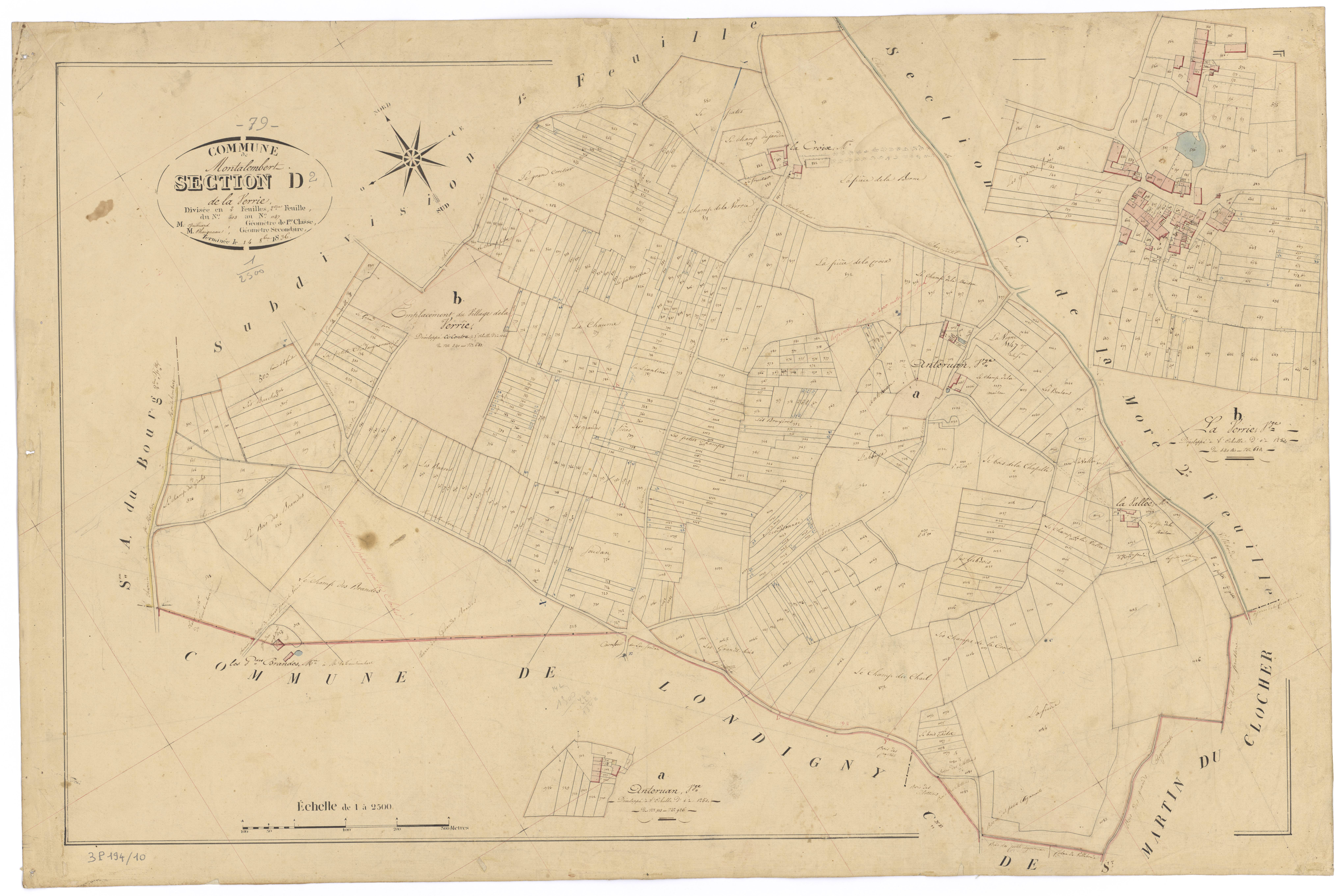 Montalembert - FRAD079_CADASTRE_NAPOLEONIEN Section D2 dite de la Verrie 