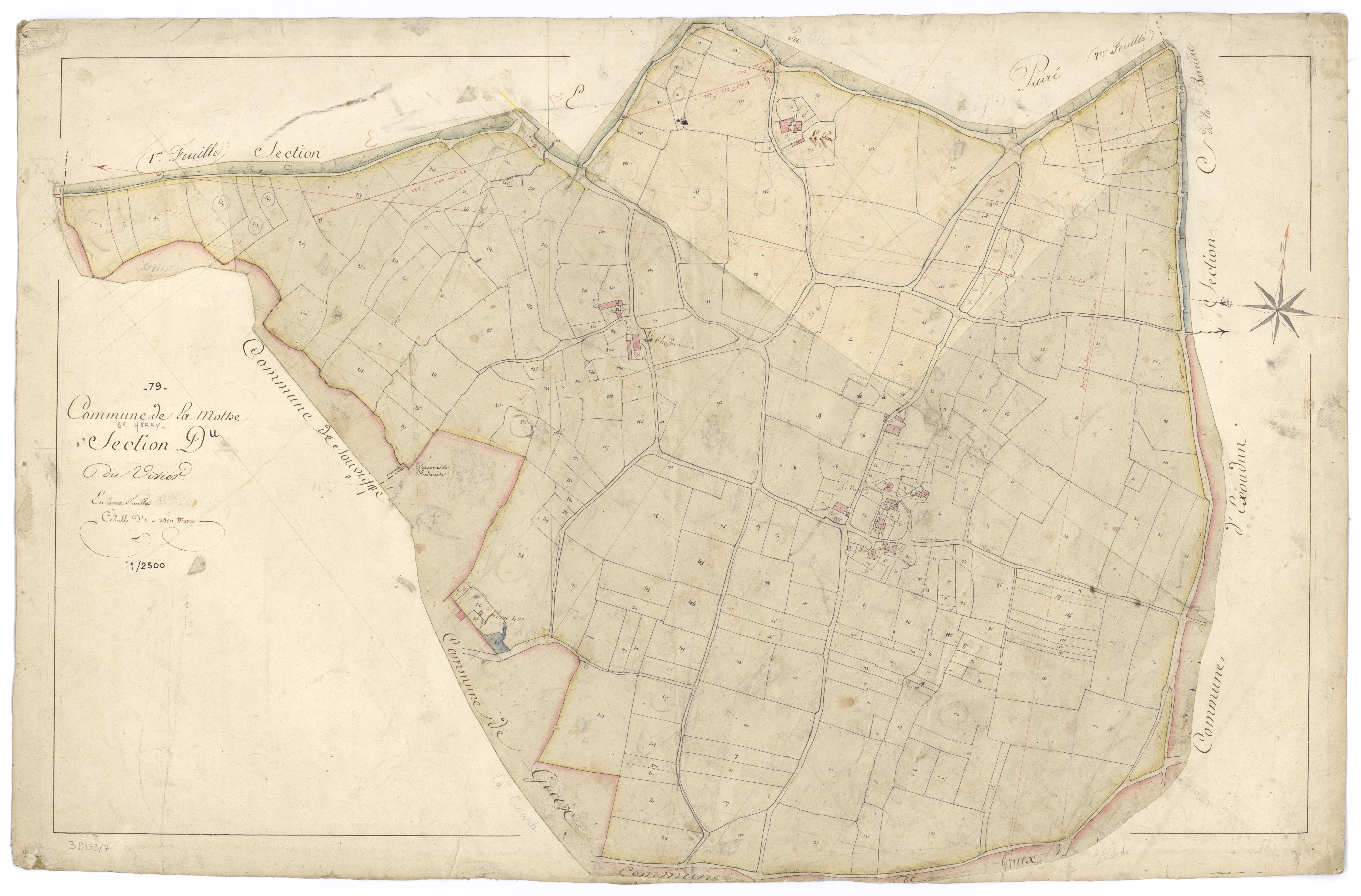 La Mothe-Saint-Héray - FRAD079_CADASTRE_NAPOLEONIEN Section D dite du Vivier 