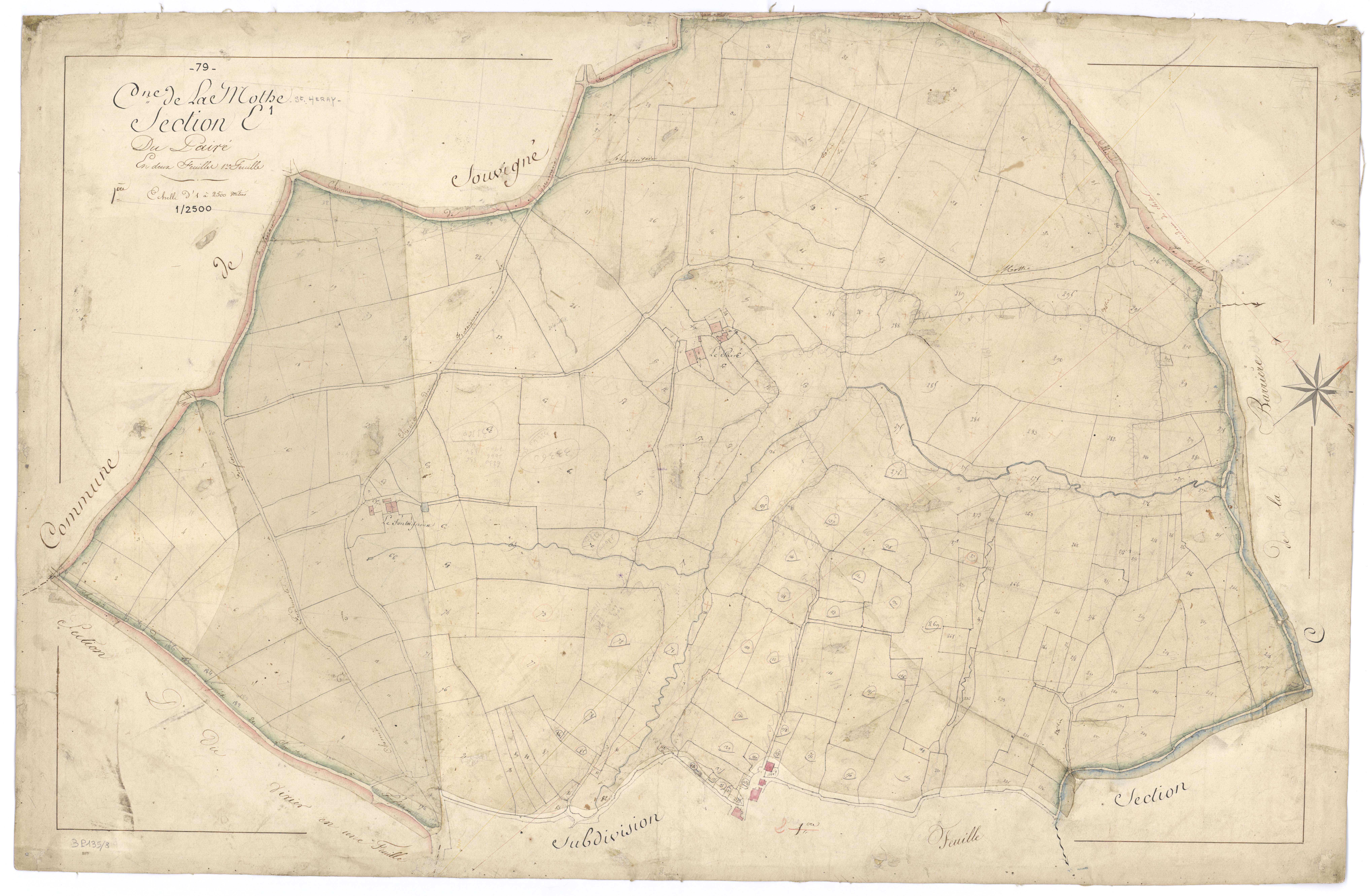 La Mothe-Saint-Héray - FRAD079_CADASTRE_NAPOLEONIEN Section E1 dite du Pairé 