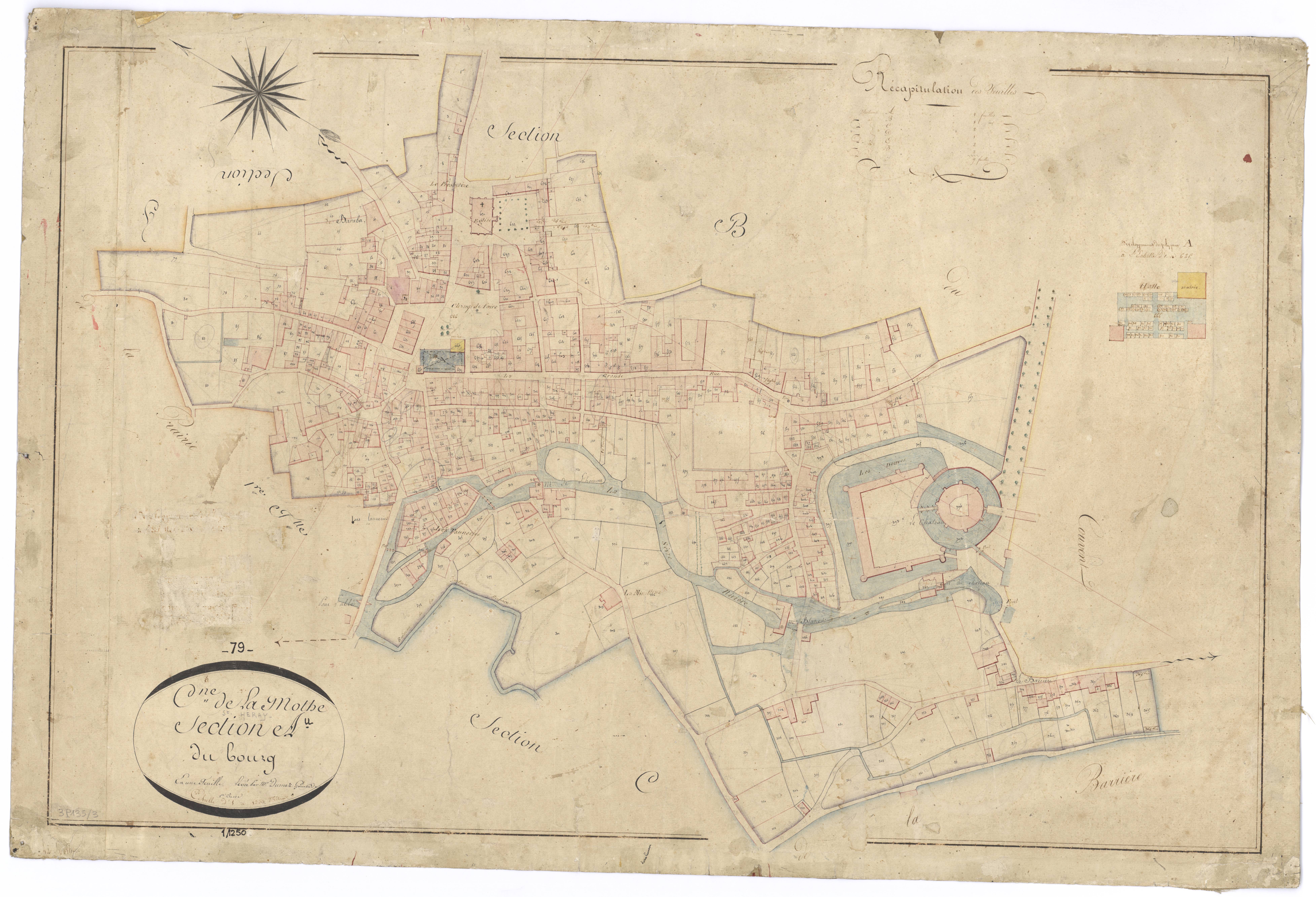 La Mothe-Saint-Héray - FRAD079_CADASTRE_NAPOLEONIEN Section A dite du Bourg 