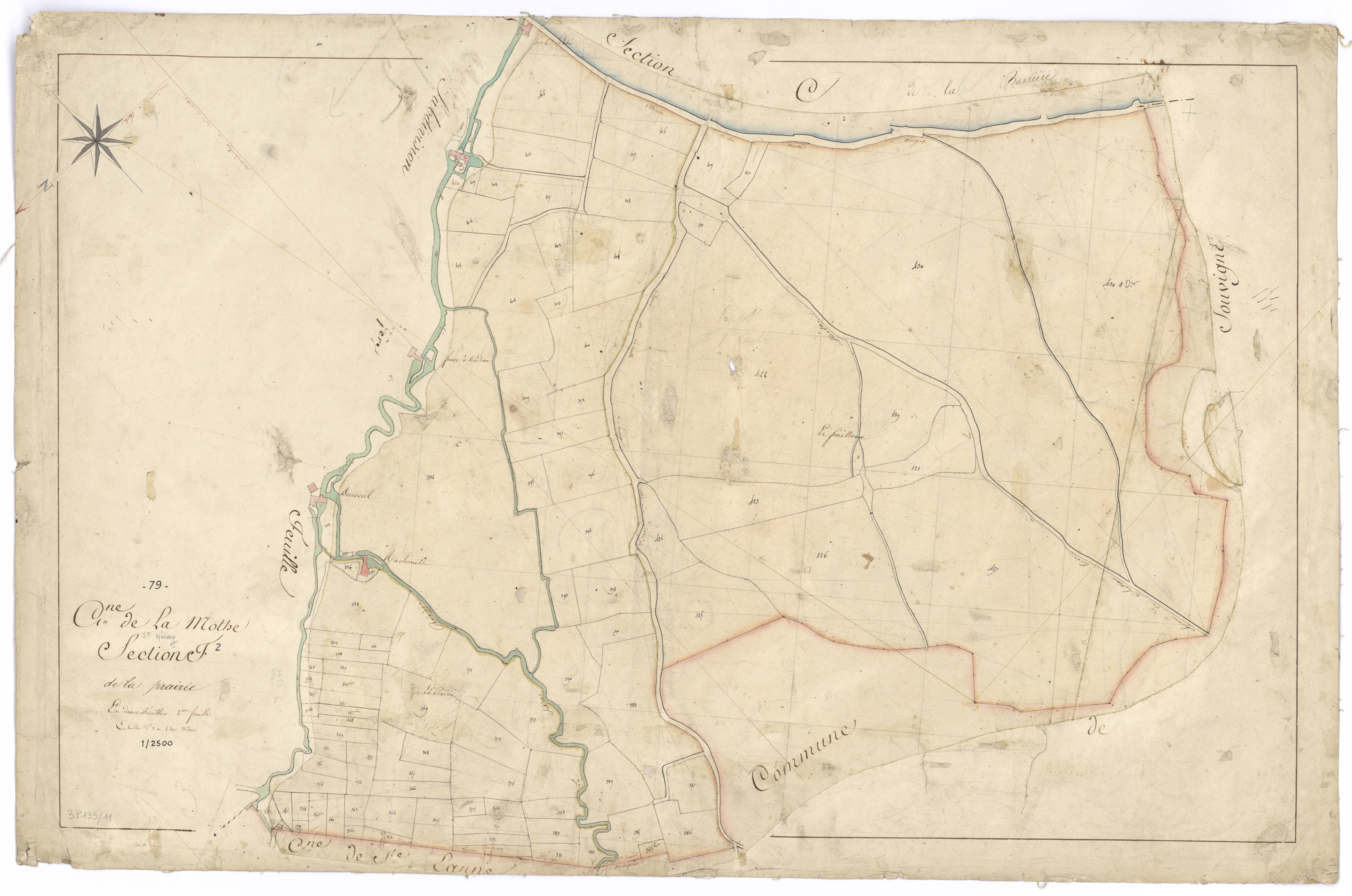 La Mothe-Saint-Héray - FRAD079_CADASTRE_NAPOLEONIEN Section F2 dite de la Prairie 
