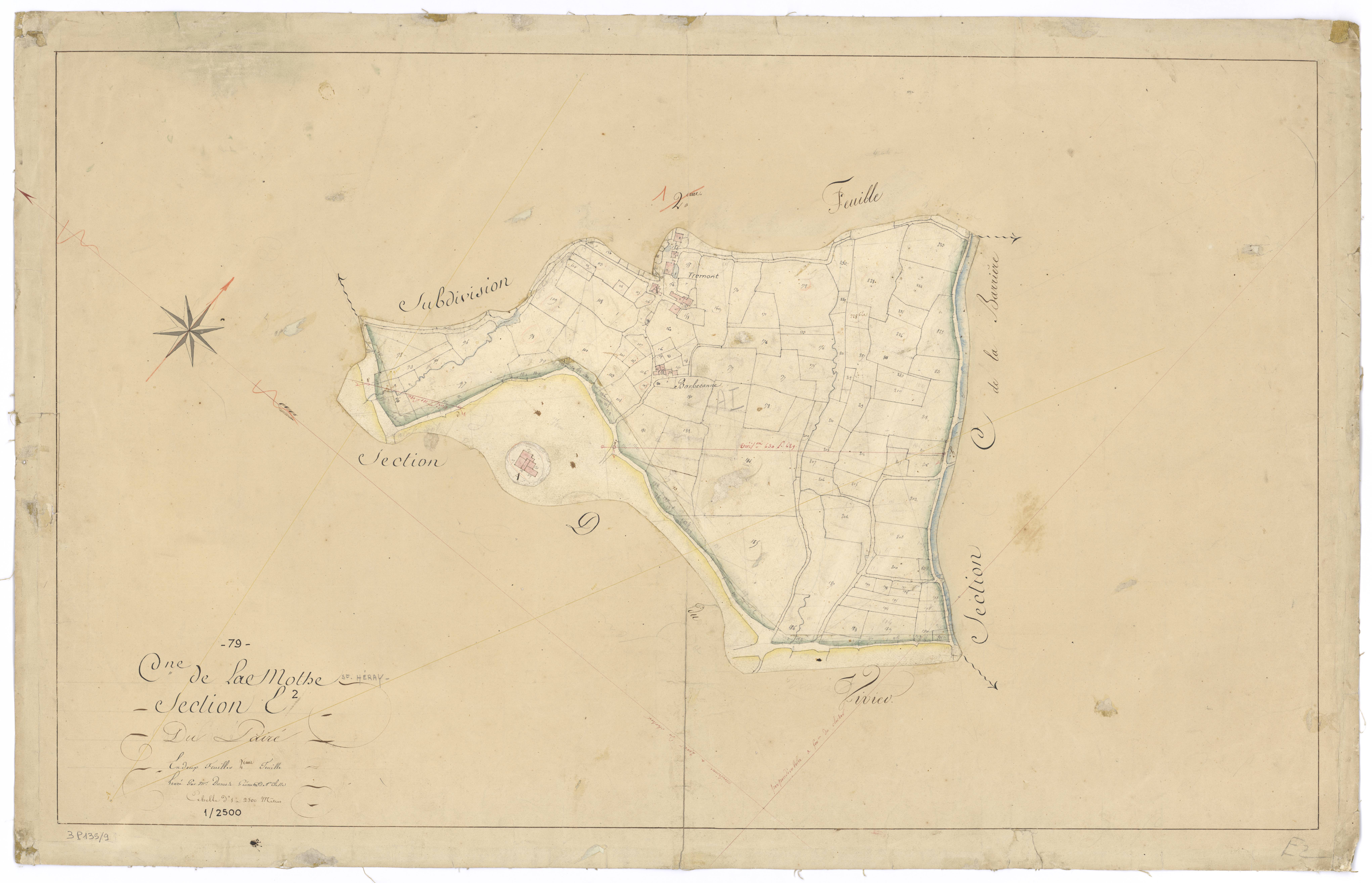 La Mothe-Saint-Héray - FRAD079_CADASTRE_NAPOLEONIEN Section E2 dite du Pairé 