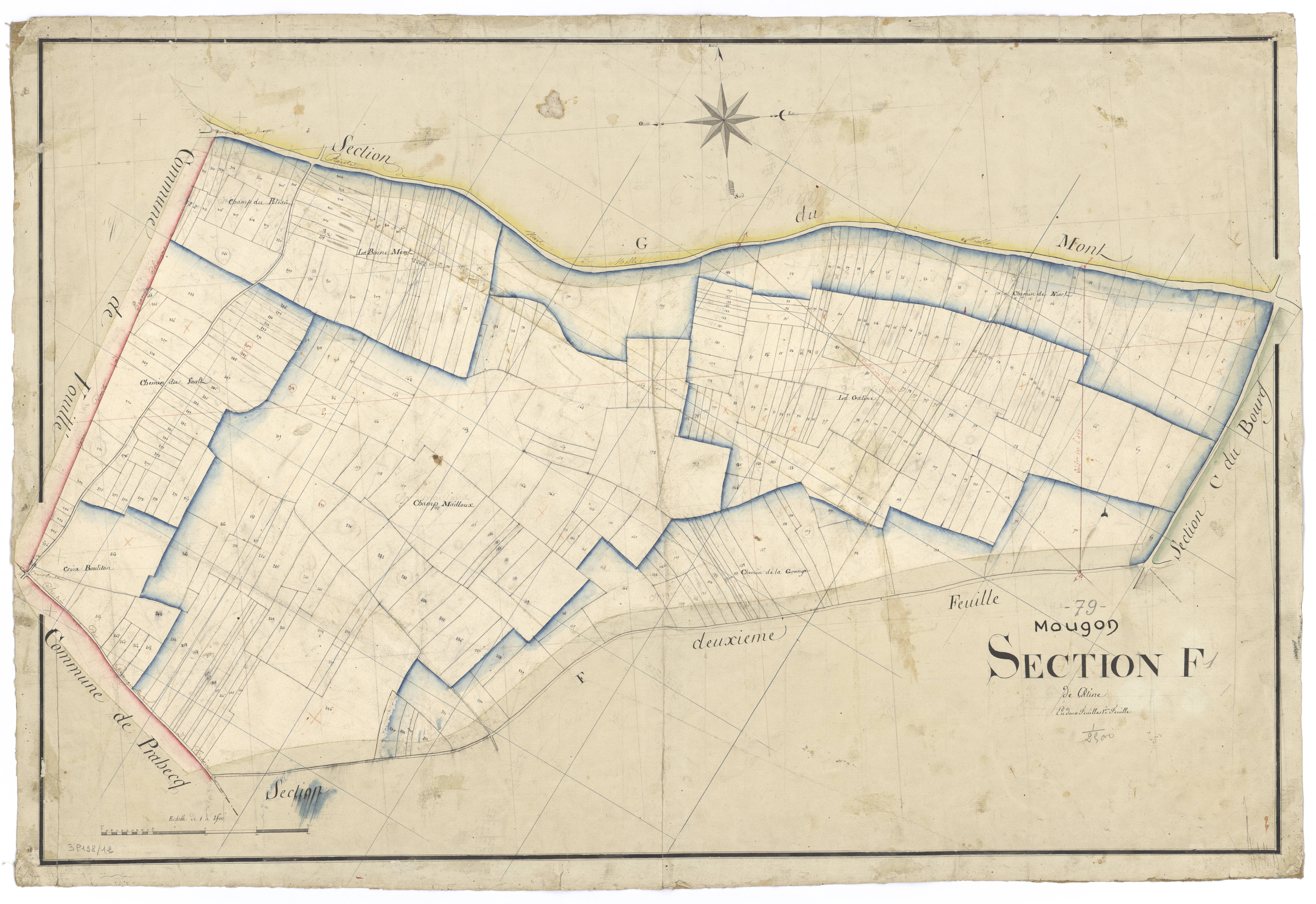 Mougon - FRAD079_CADASTRE_NAPOLEONIEN Section F1 dite de Gatine 