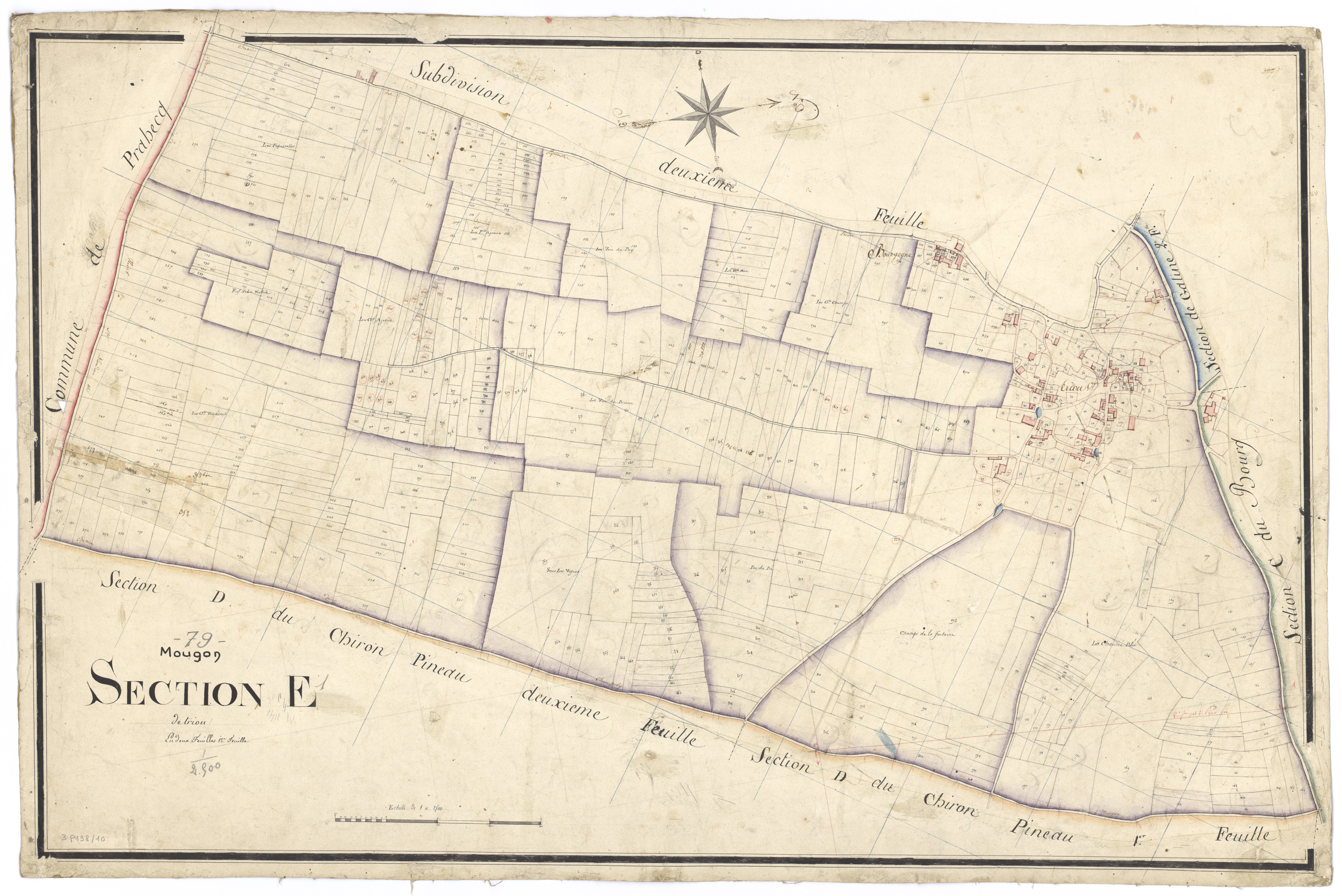 Mougon - FRAD079_CADASTRE_NAPOLEONIEN Section E1 dite de Triou 