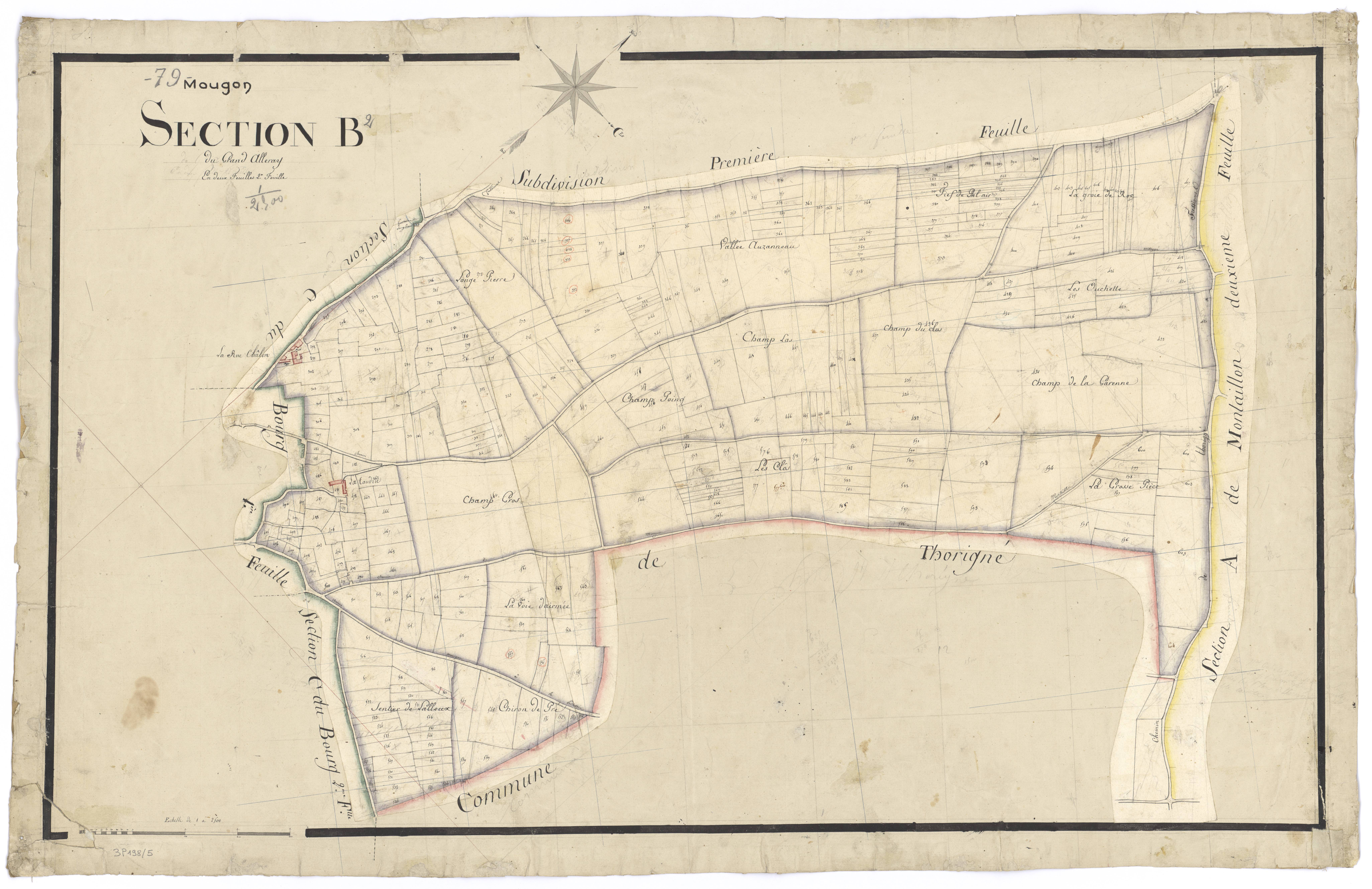 Mougon - FRAD079_CADASTRE_NAPOLEONIEN Section B2 dite du Grand Alleray 