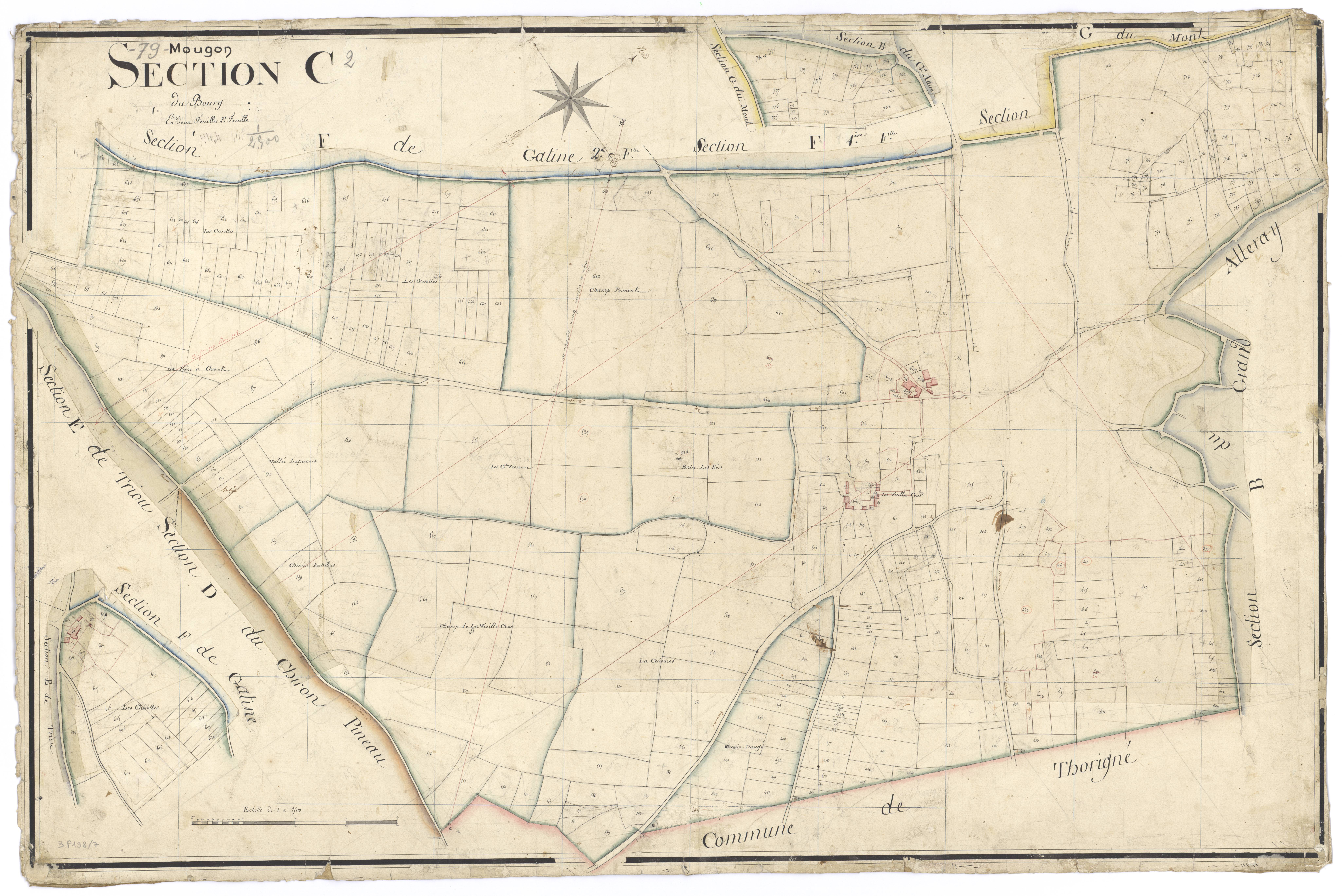 Mougon - FRAD079_CADASTRE_NAPOLEONIEN Section C2 dite du Bourg 