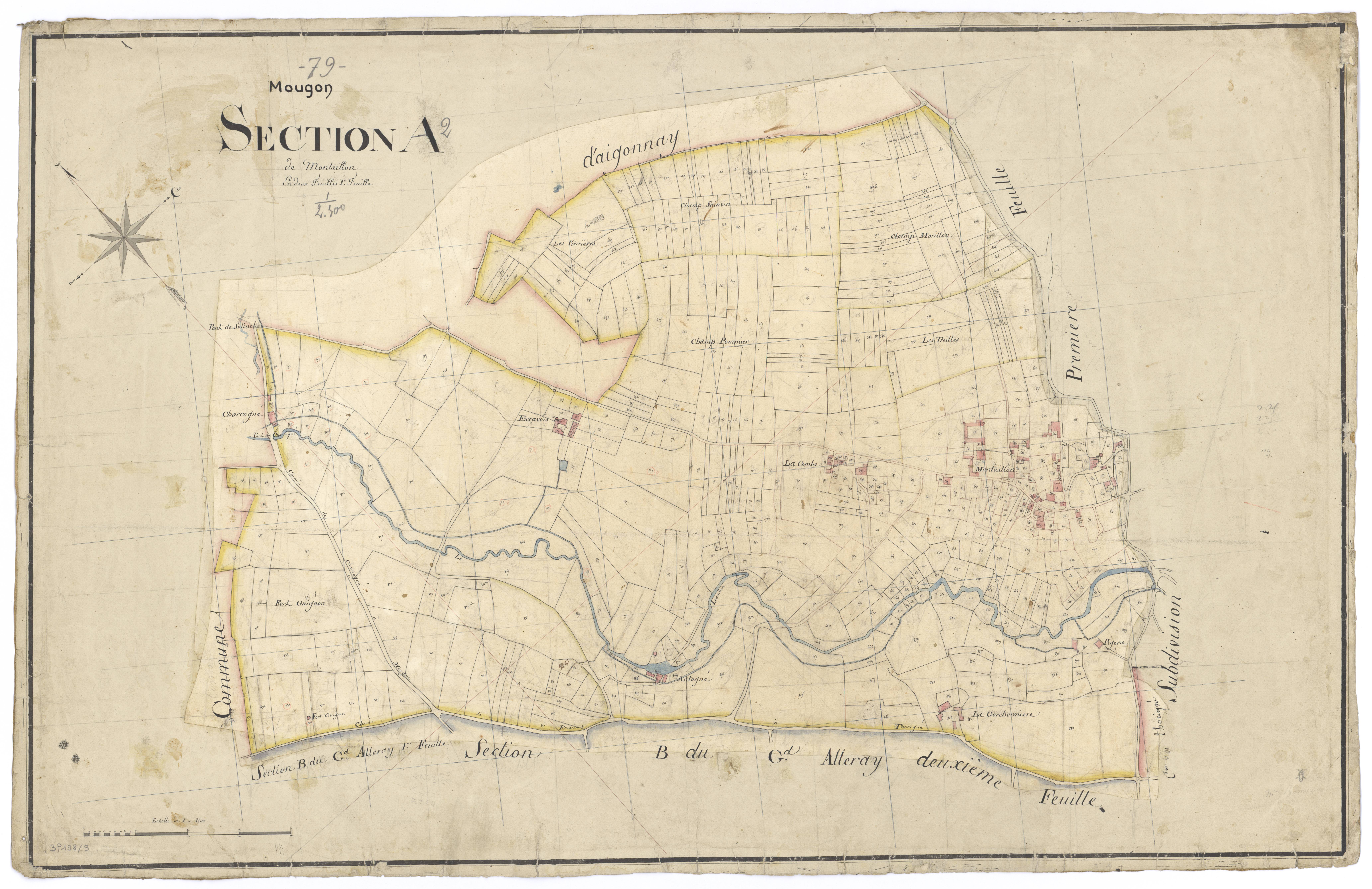 Mougon - FRAD079_CADASTRE_NAPOLEONIEN Section A2 dite de Montaillon 