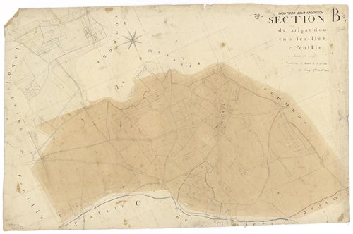 Moutiers-sous-Argenton - FRAD079_CADASTRE_NAPOLEONIEN Section B1 dite de Migaudon 