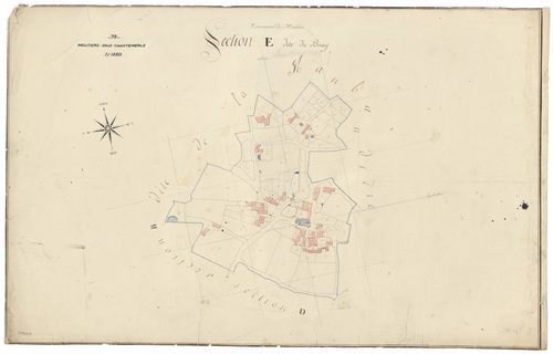 Moutiers-sous-Chantemerle - FRAD079_CADASTRE_NAPOLEONIEN Section E dite du Bourg 