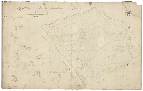 Moutiers-sous-Chantemerle - FRAD079_CADASTRE_NAPOLEONIEN Section A dite des Gerbaudières 
