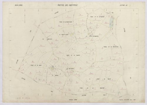 Moutiers-sous-Chantemerle - FRAD079_CADASTRE_RECENT Section AI 